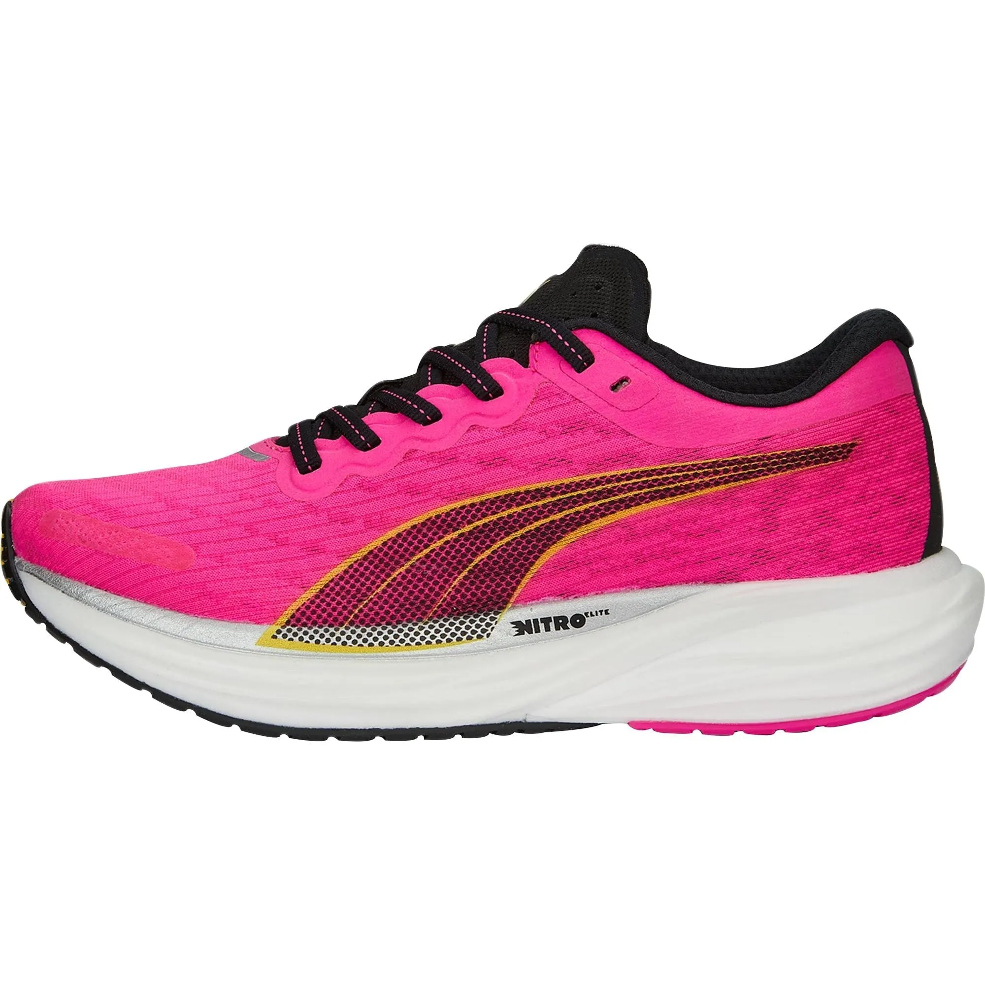 Puma Deviate Nitro 2 Womens Running Shoes - Pink Puma athletic shoes for urban lifestyle