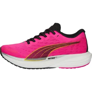 Puma Deviate Nitro 2 Womens Running Shoes - Pink Puma athletic shoes for urban lifestyle