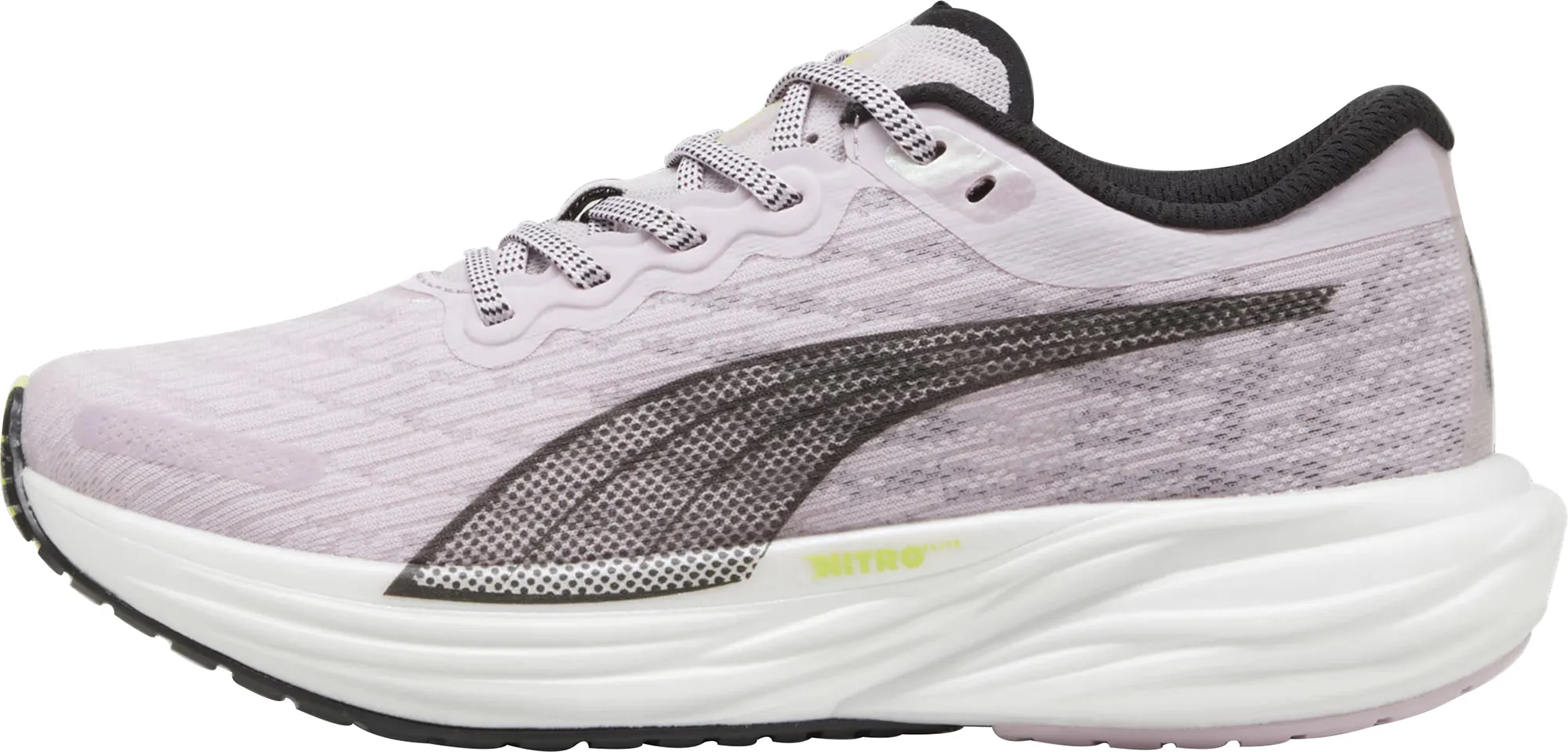 Puma Deviate Nitro 2 Womens Running Shoes - Purple Puma sport shoes with bold branding