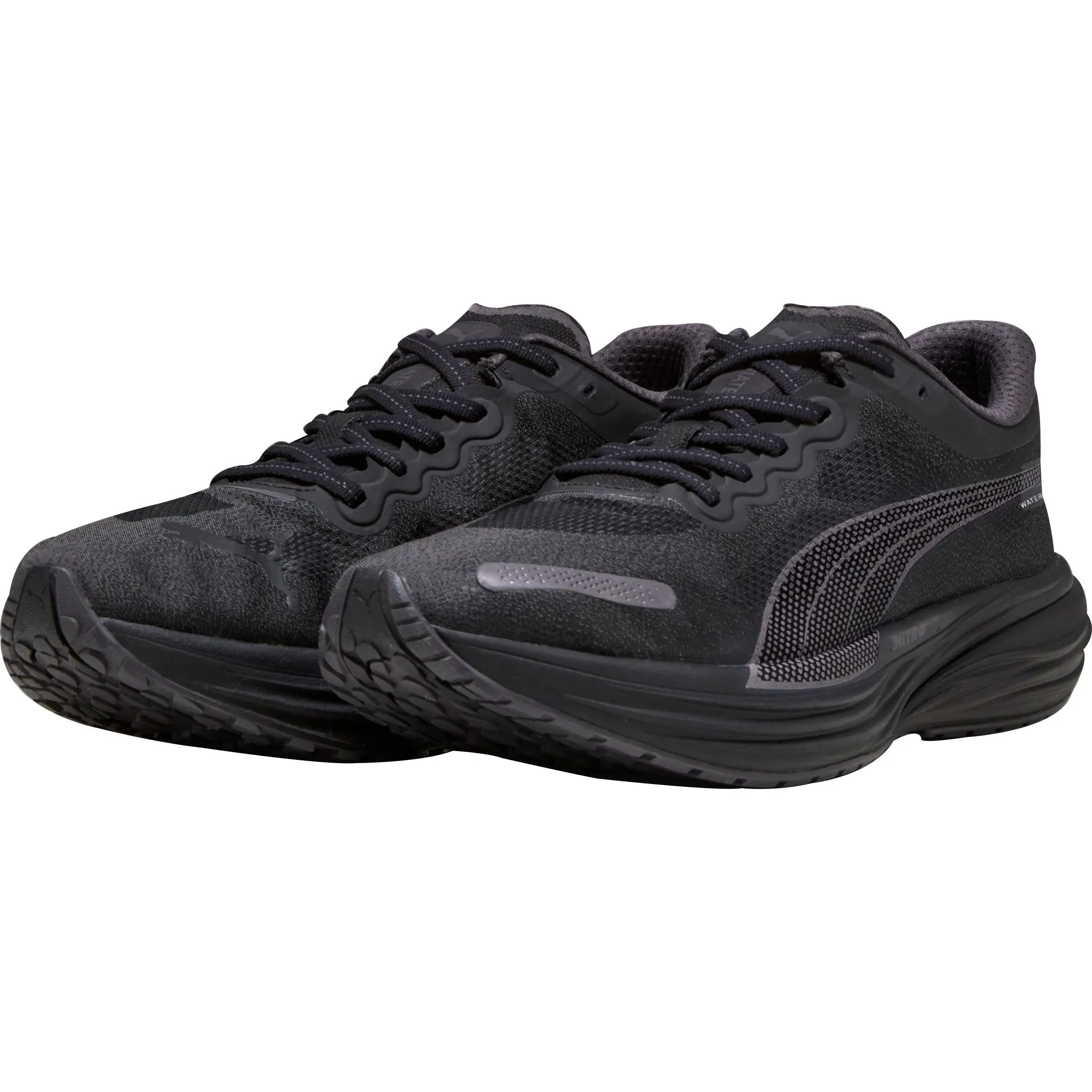 Puma Deviate Nitro 2 WTRepel Mens Running Shoes - Black Cozy Footwear