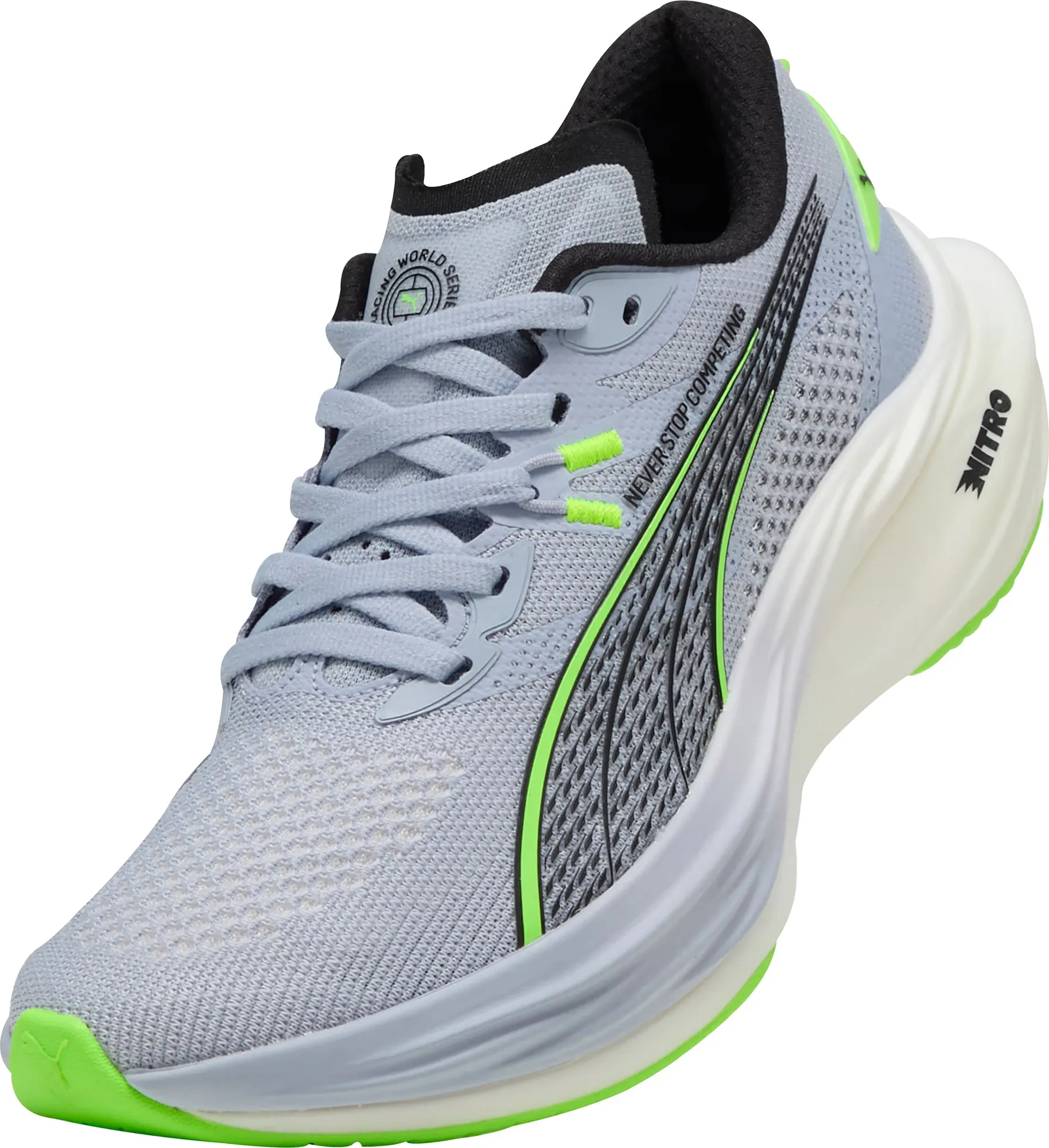 Puma Deviate Nitro 3 HYROX Womens Running Shoes - Blue Cozy Footwear