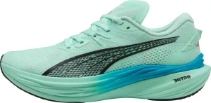 Puma Deviate Nitro 3 Mens Running Shoes - Green Puma sport shoes with bold branding