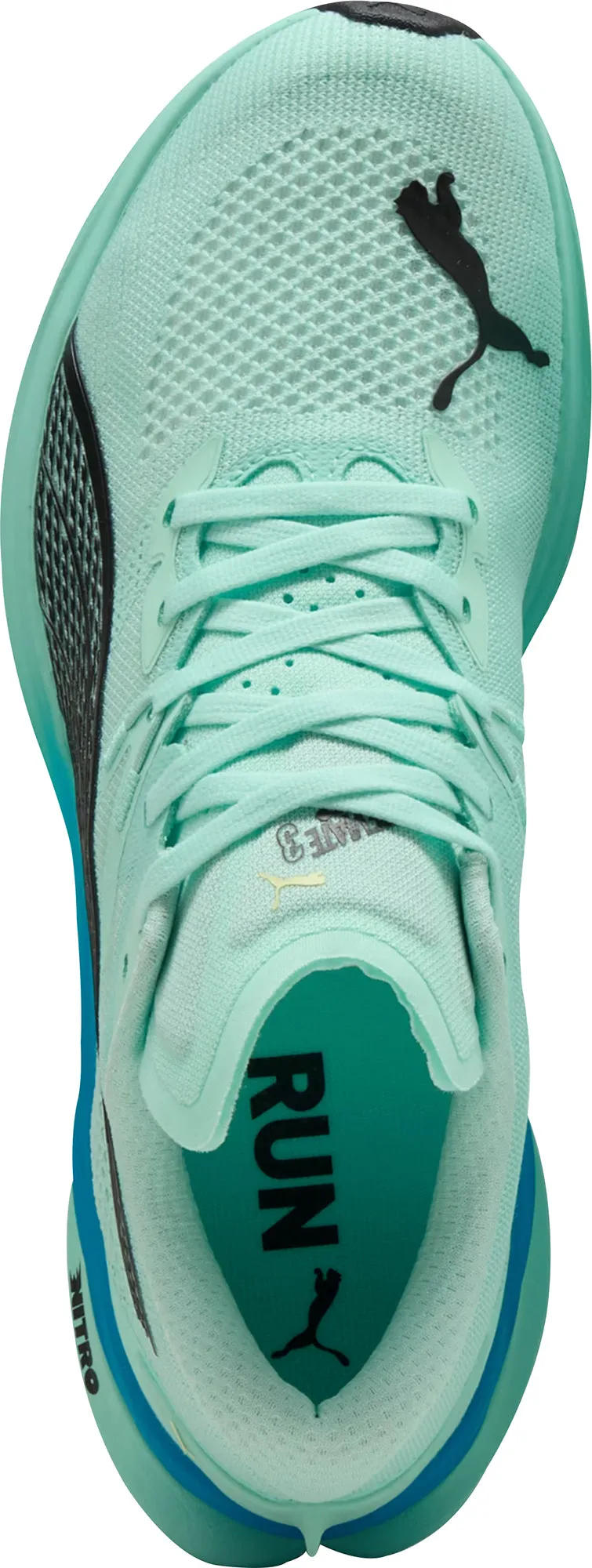 Puma Deviate Nitro 3 Mens Running Shoes - Green Cozy Footwear