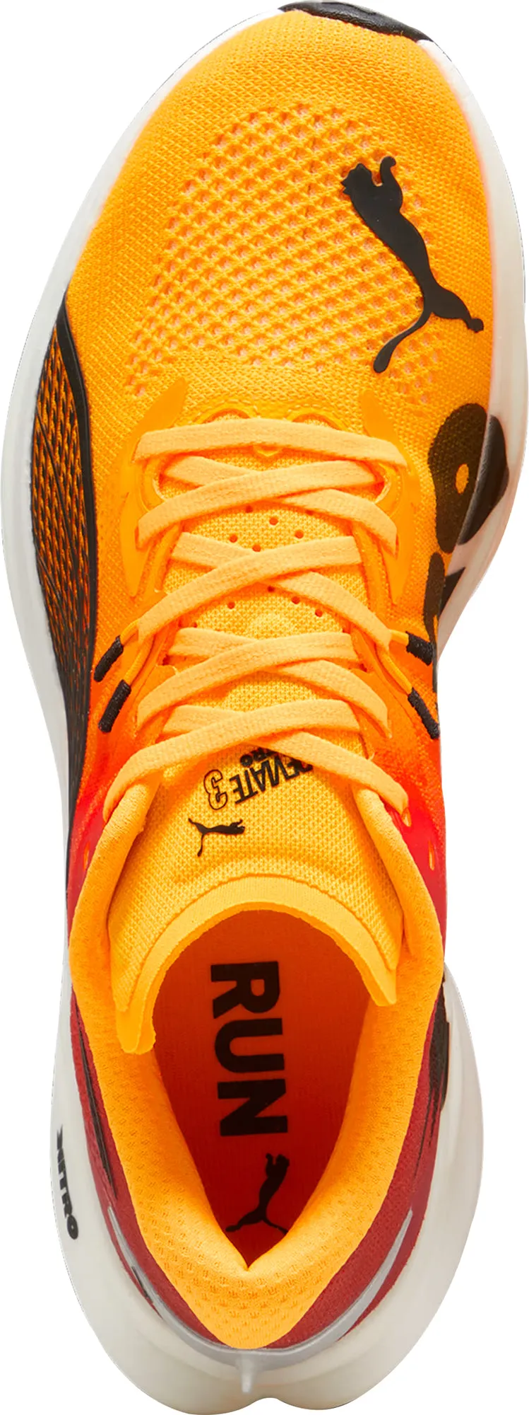 Puma Deviate Nitro 3 Mens Running Shoes - Orange Bold Sneakers
