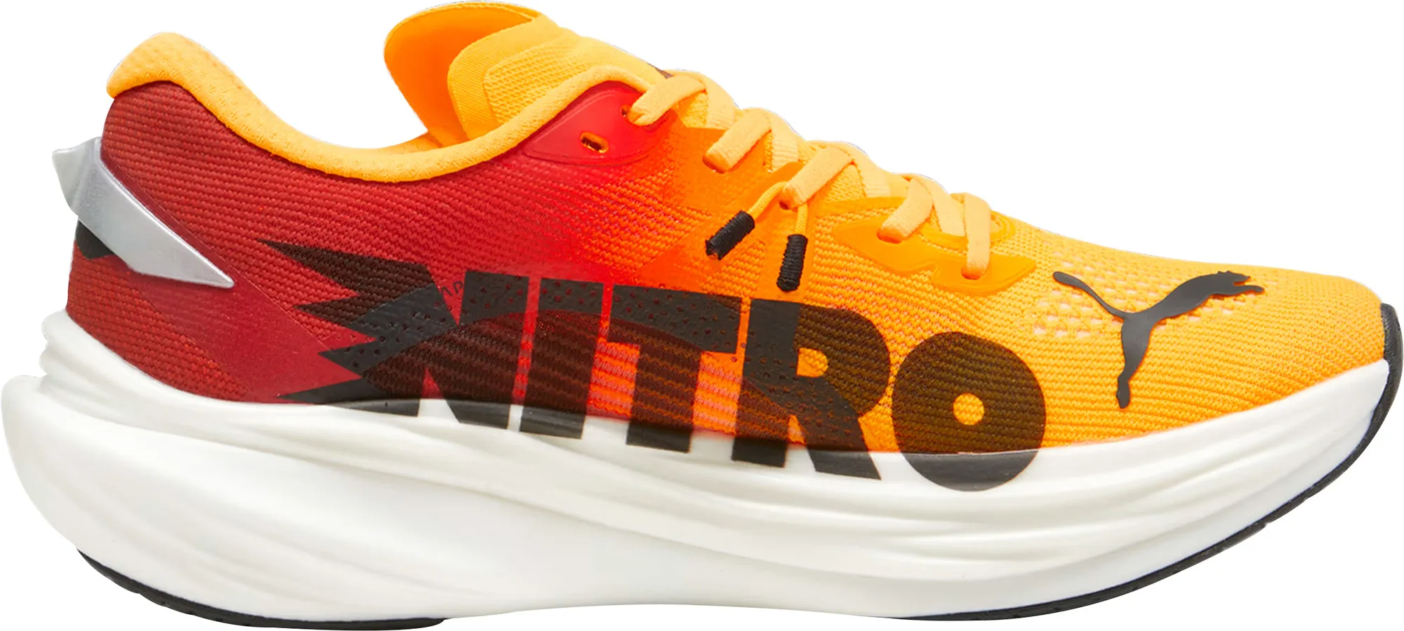 Puma Deviate Nitro 3 Mens Running Shoes - Orange Bold Sneakers
