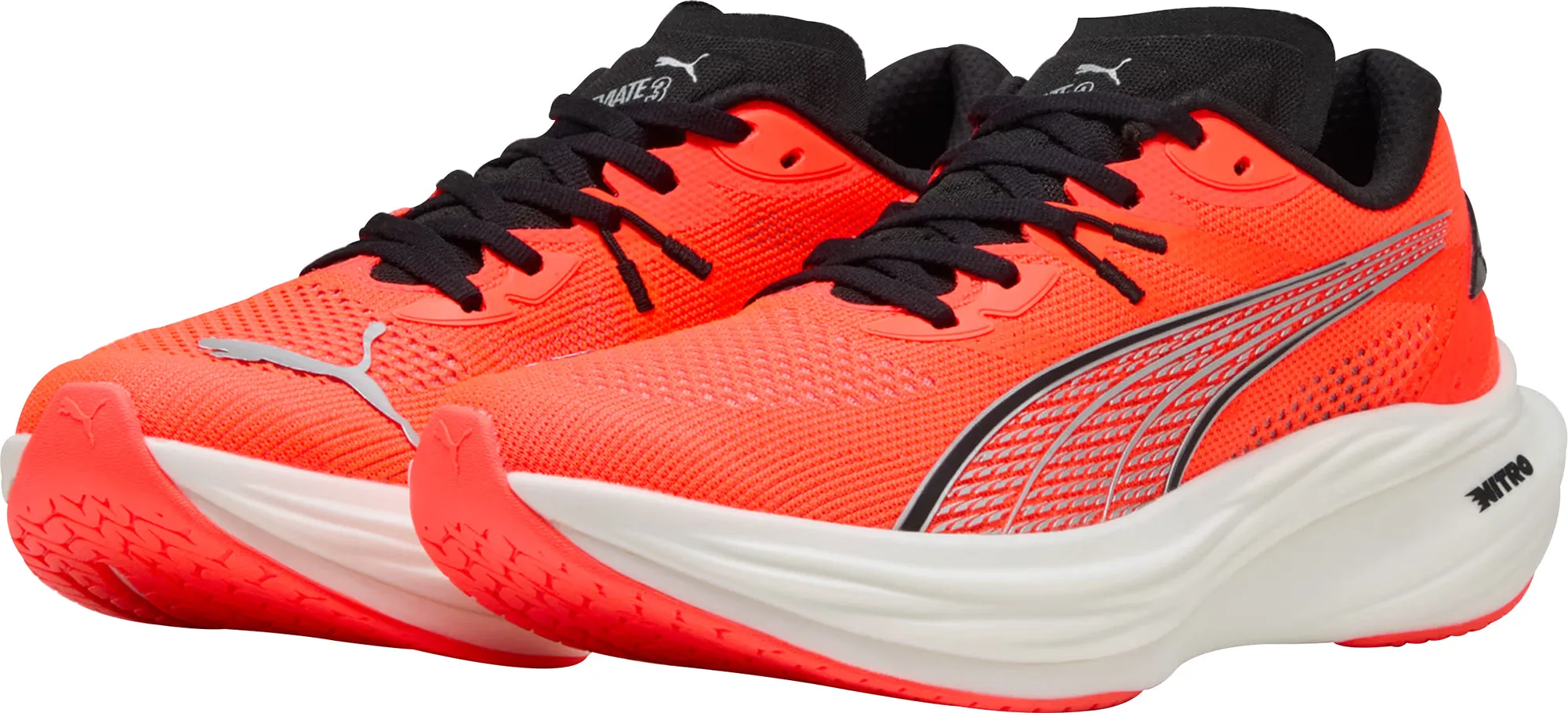 Puma Deviate Nitro 3 Mens Running Shoes - Red Cozy Footwear