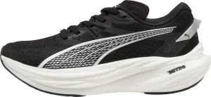 Puma Deviate Nitro 3 Womens Running Shoes - Black Puma sport shoes with bold branding