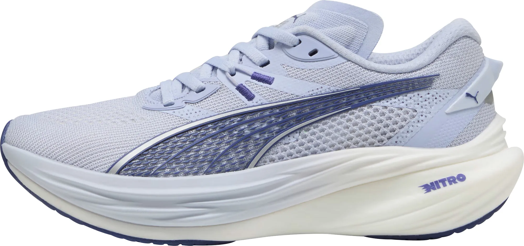 Puma Deviate Nitro 3 Womens Running Shoes - Blue Puma athletic shoes for urban lifestyle