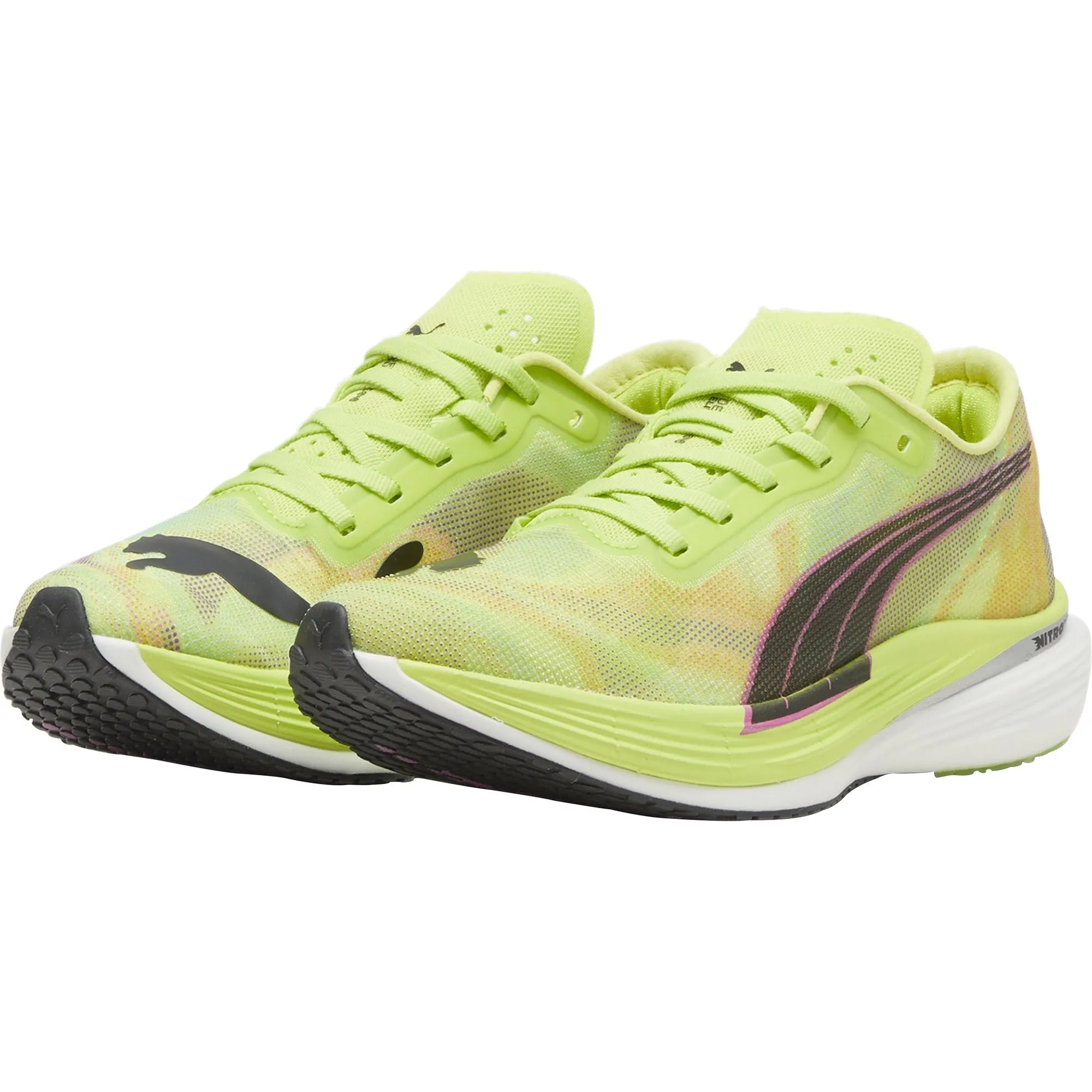 Puma Deviate Nitro Elite 2 Womens Running Shoes - Green Bold Sneakers