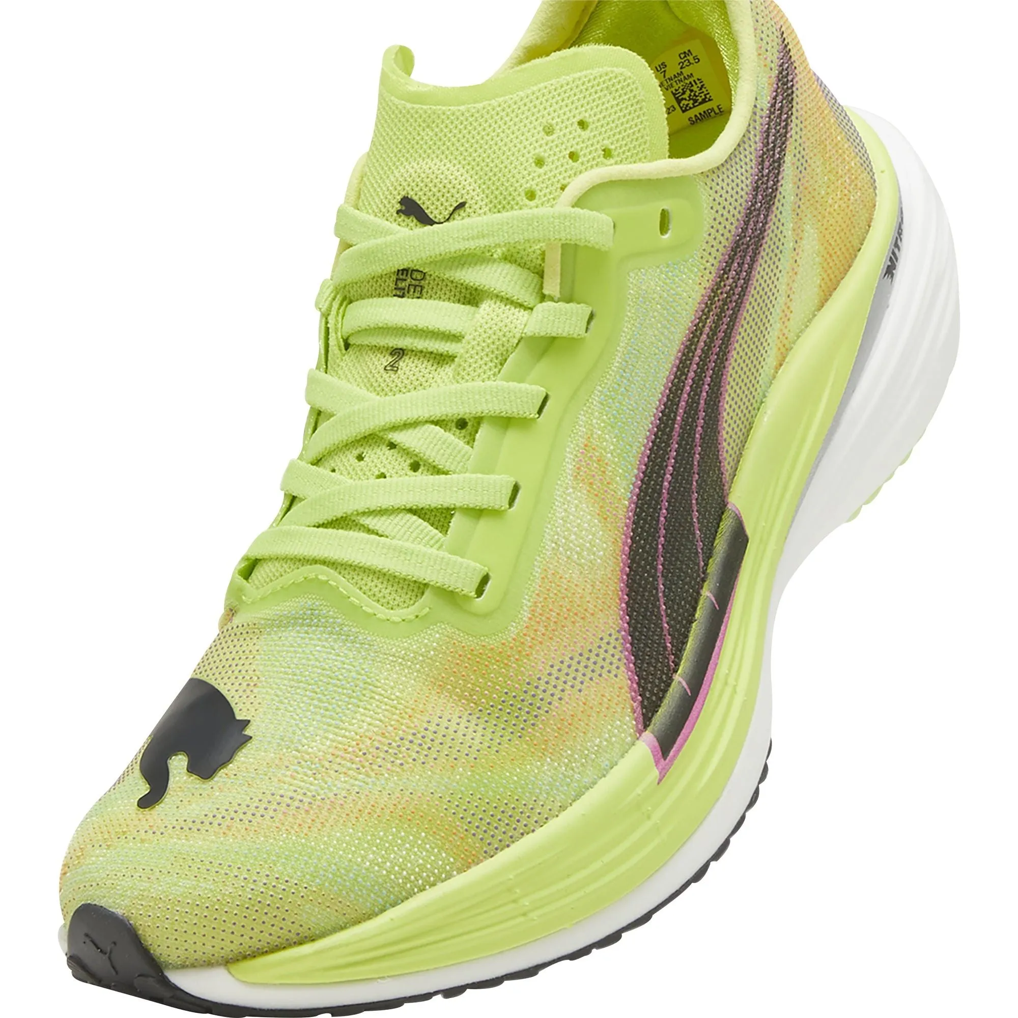 Puma Deviate Nitro Elite 2 Womens Running Shoes - Green Bold Sneakers