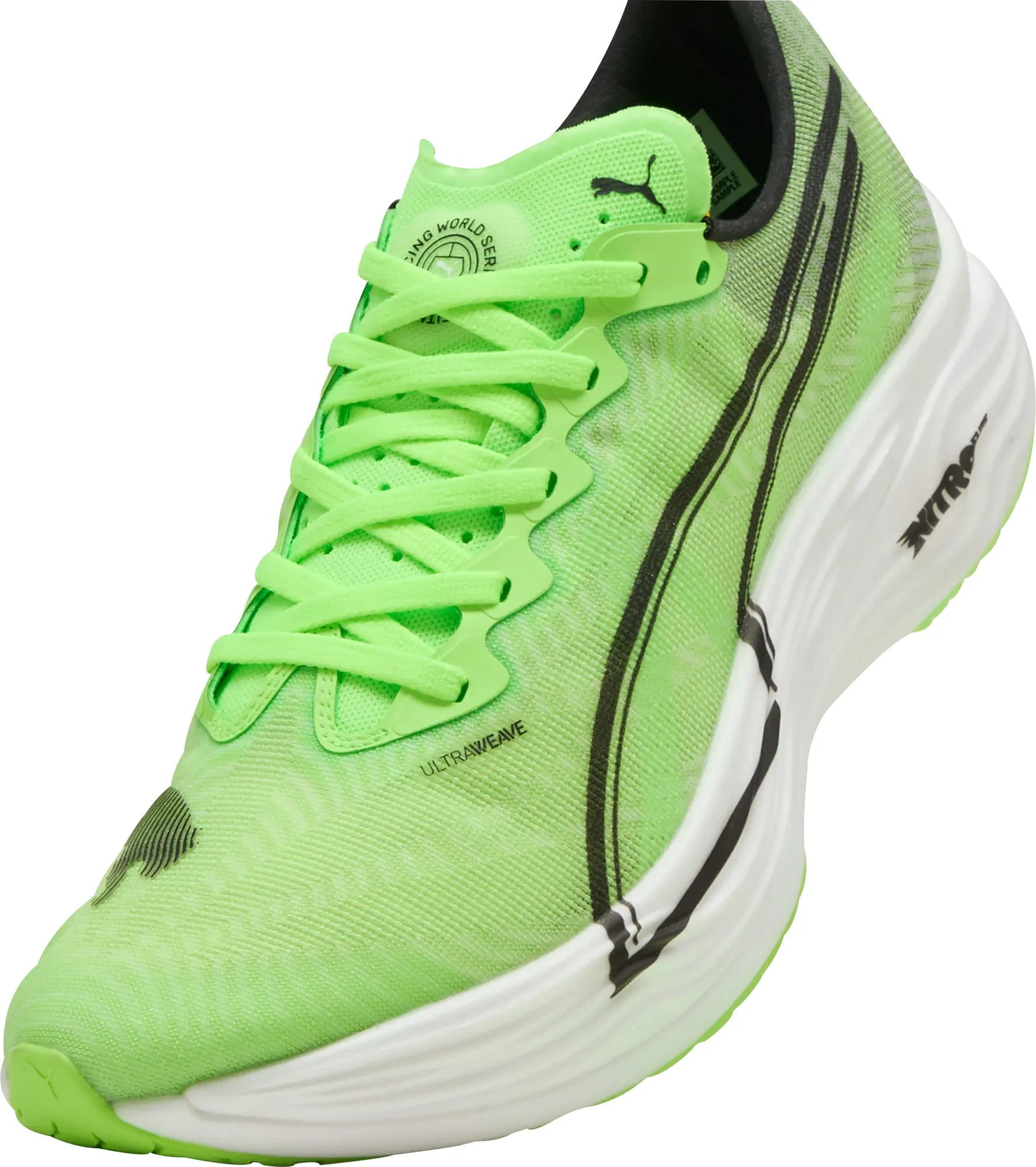 Puma Deviate Nitro Elite 3 HYROX Mens Running Shoes - Green Cozy Footwear
