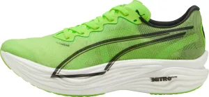 Puma Deviate Nitro Elite 3 HYROX Mens Running Shoes - Green Puma sport shoes with bold branding