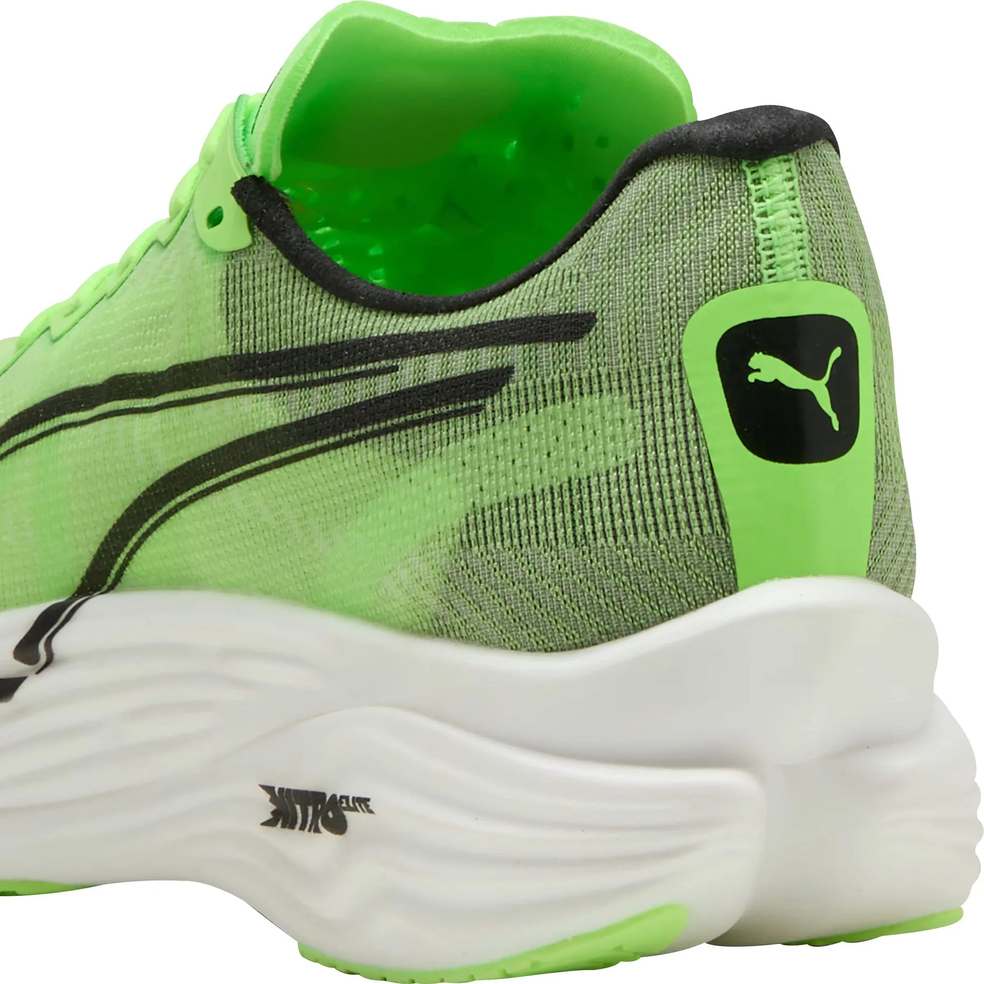 Puma Deviate Nitro Elite 3 HYROX Mens Running Shoes - Green Cozy Footwear