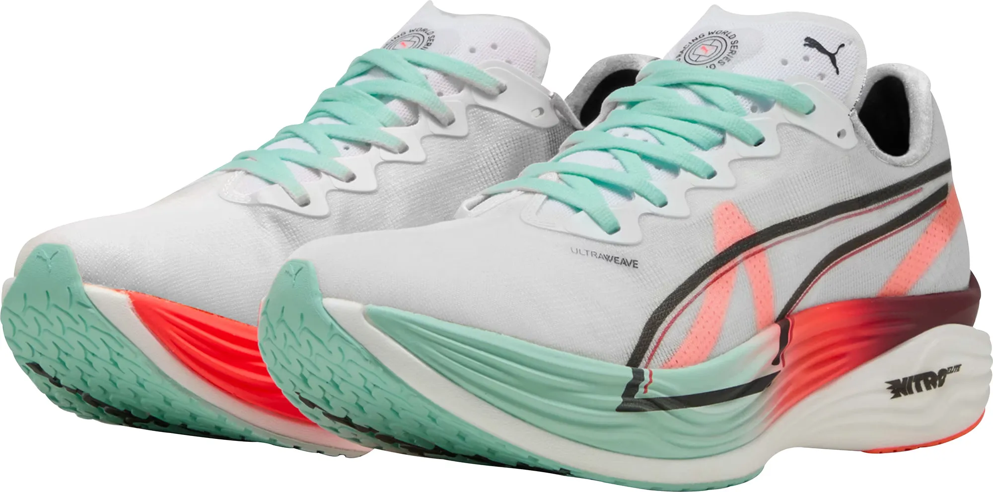 Puma Deviate Nitro Elite 3 HYROX Mens Running Shoes - White Cozy Footwear