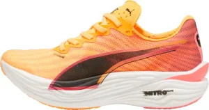Puma Deviate Nitro Elite 3 Womens Running Shoes - Orange Puma sport shoes with bold branding