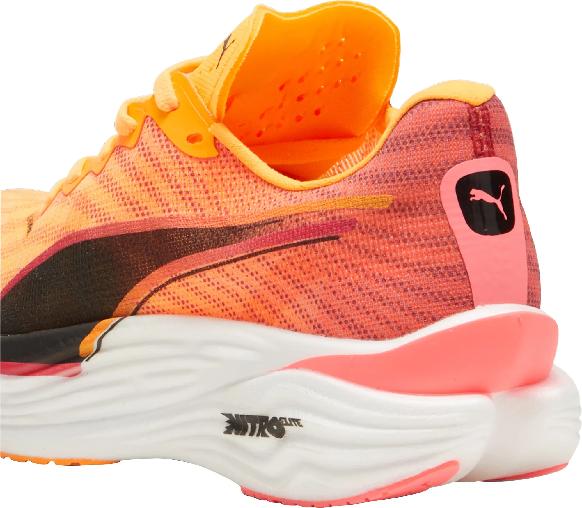 Puma Deviate Nitro Elite 3 Womens Running Shoes - Orange Cozy Footwear