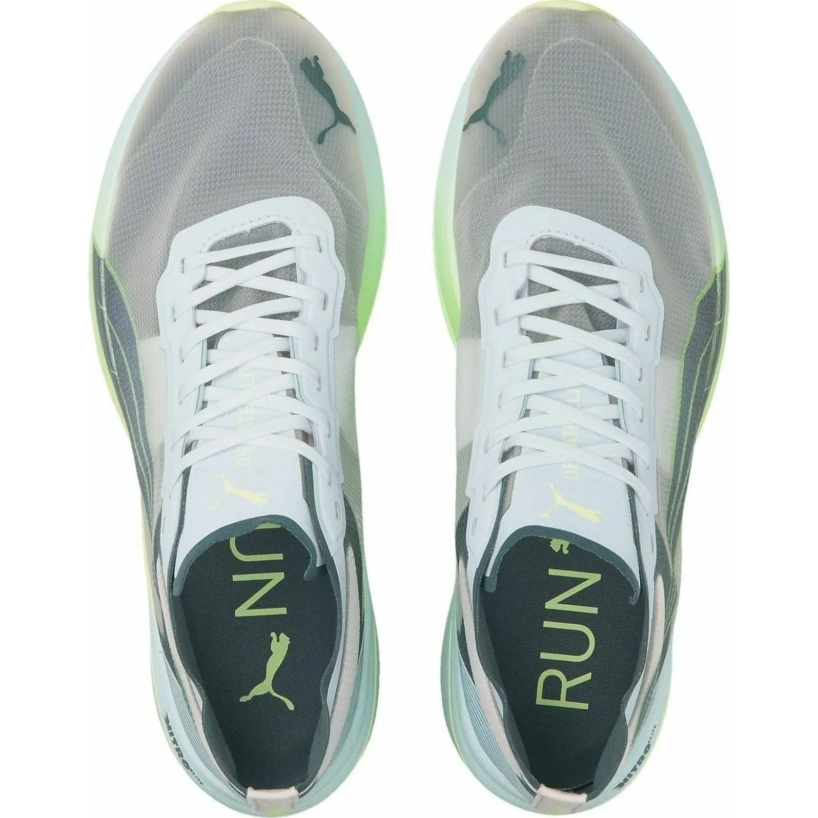 Puma Deviate Nitro Elite Racer Mens Running Shoes - White Cozy Footwear