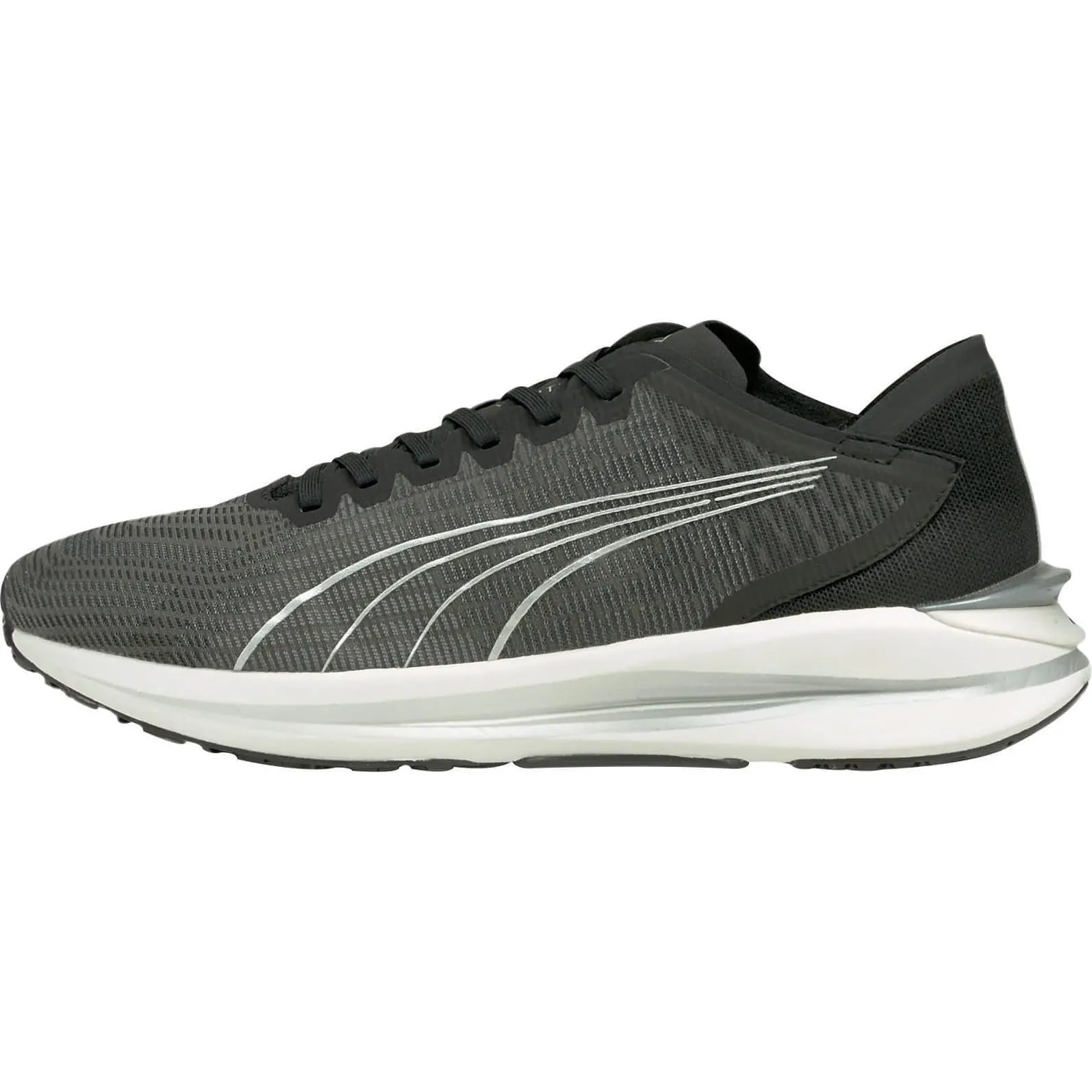 Puma Electrify Nitro Mens Running Shoes - Black Puma sport shoes with bold branding
