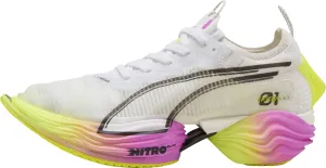 Puma Fast-R Nitro Elite 2 Ekiden Glow Womens Running Shoes - White Puma sport shoes with bold branding