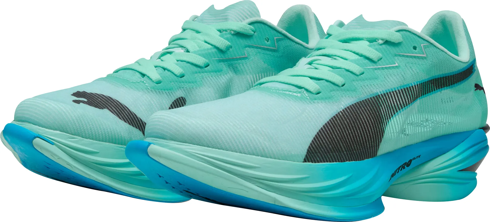 Puma Fast-R Nitro Elite 3 Mens Running Shoes - Green Cozy Footwear