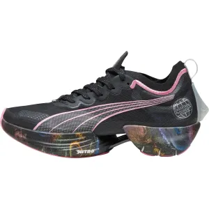Puma Fast-R Nitro Elite Womens Running Shoes - Black Puma sport shoes with bold branding
