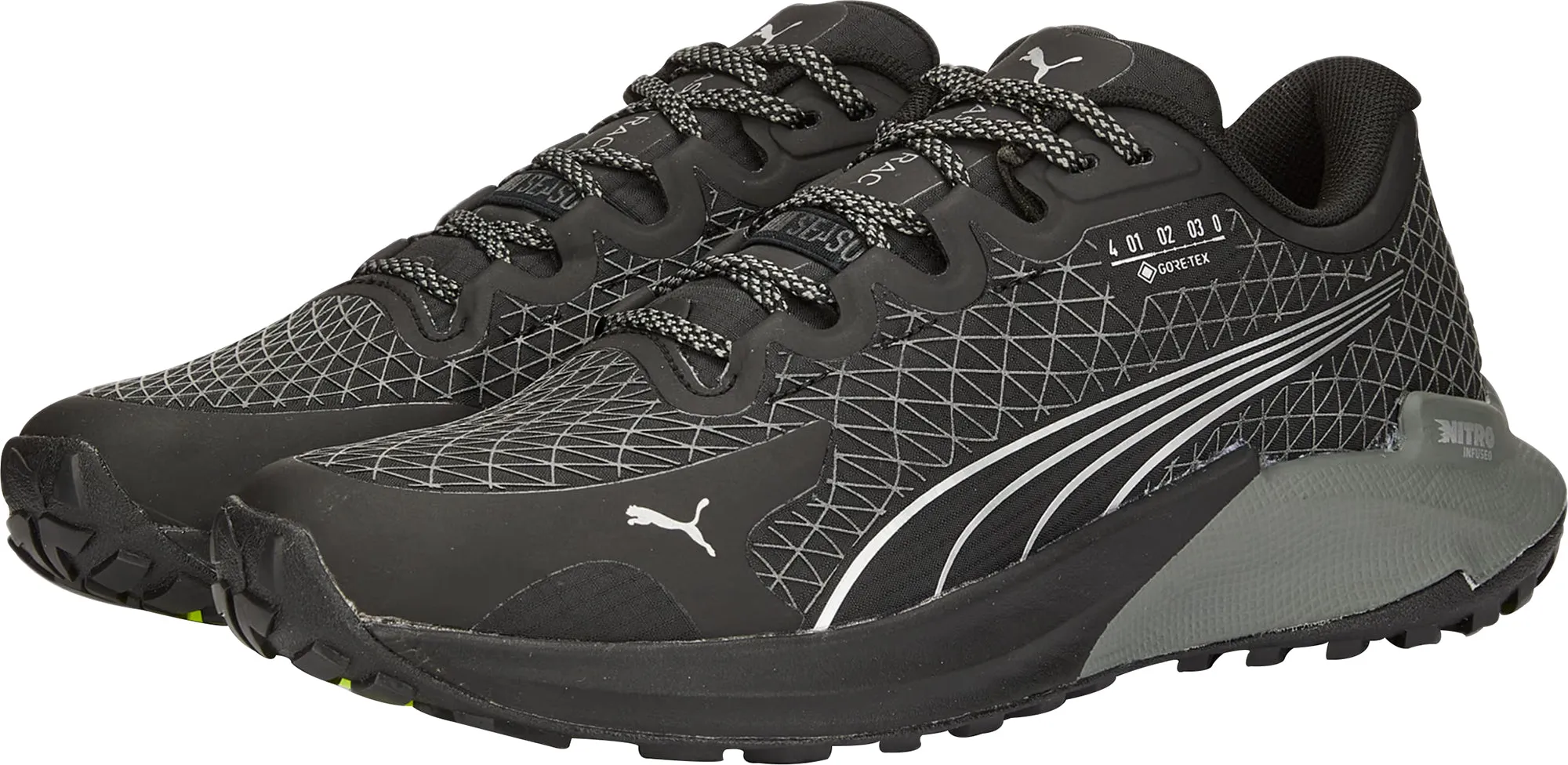 Puma Fast-Trac Nitro GORE-TEX Womens Trail Running Shoes - Black Cozy Footwear