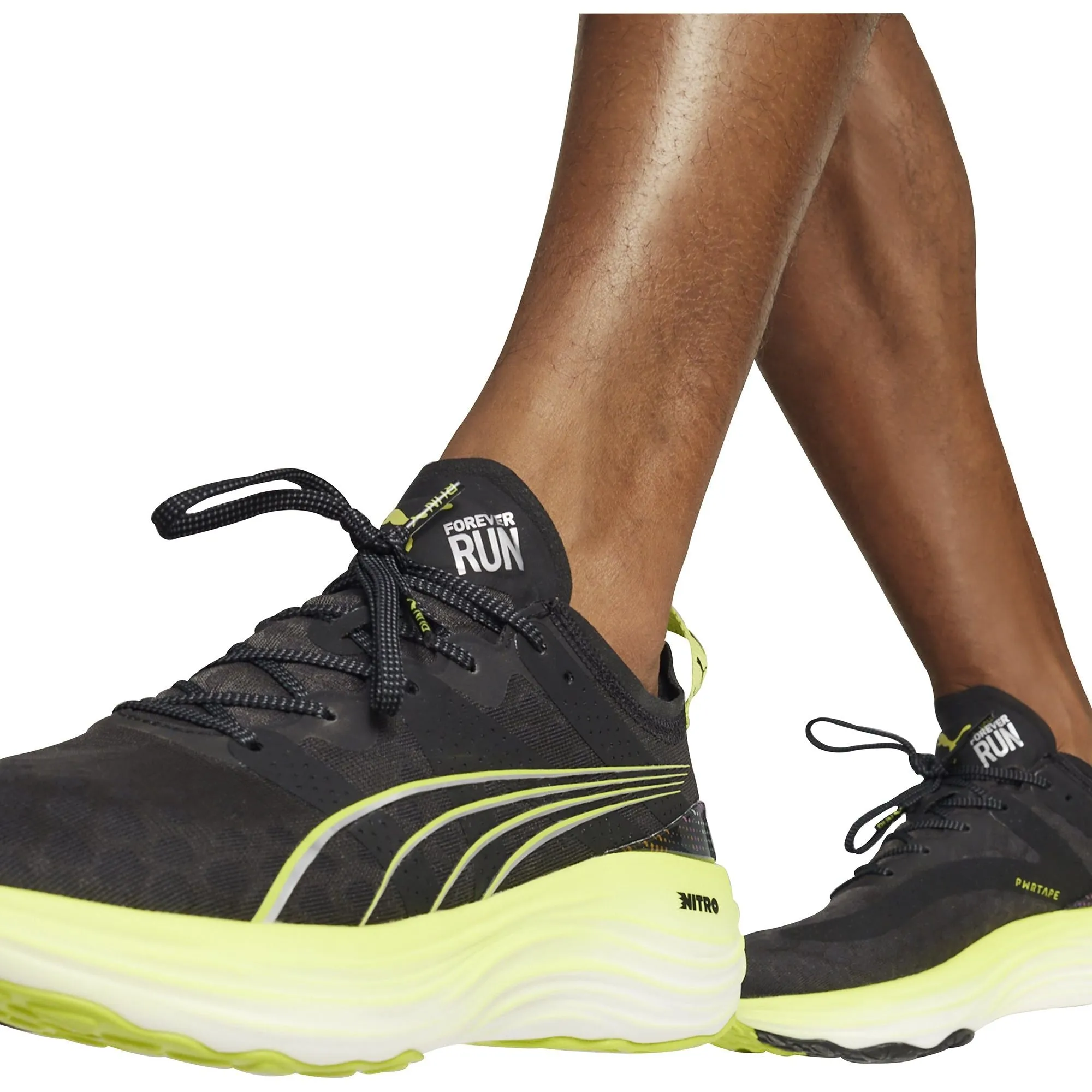 Puma ForeverRun Nitro Mens Running Shoes - Black Cozy Footwear