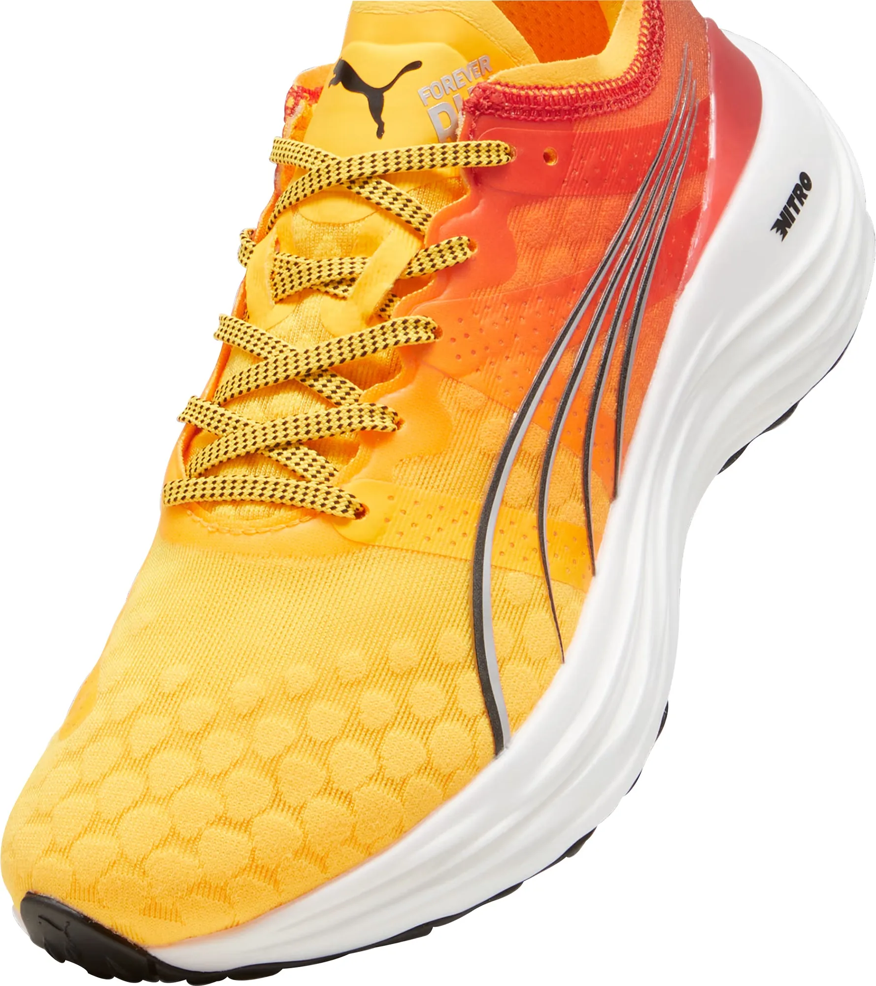 Puma ForeverRun Nitro Womens Running Shoes - Orange Cozy Footwear