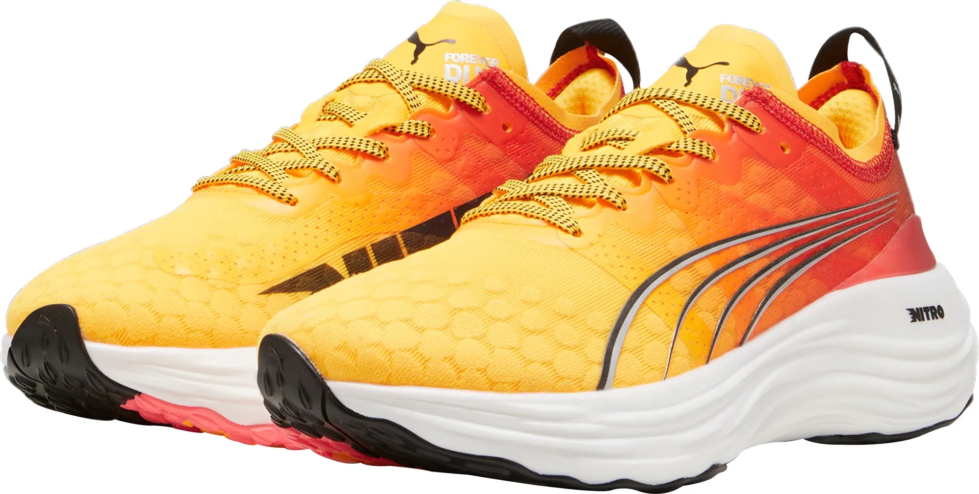 Puma ForeverRun Nitro Womens Running Shoes - Orange Cozy Footwear