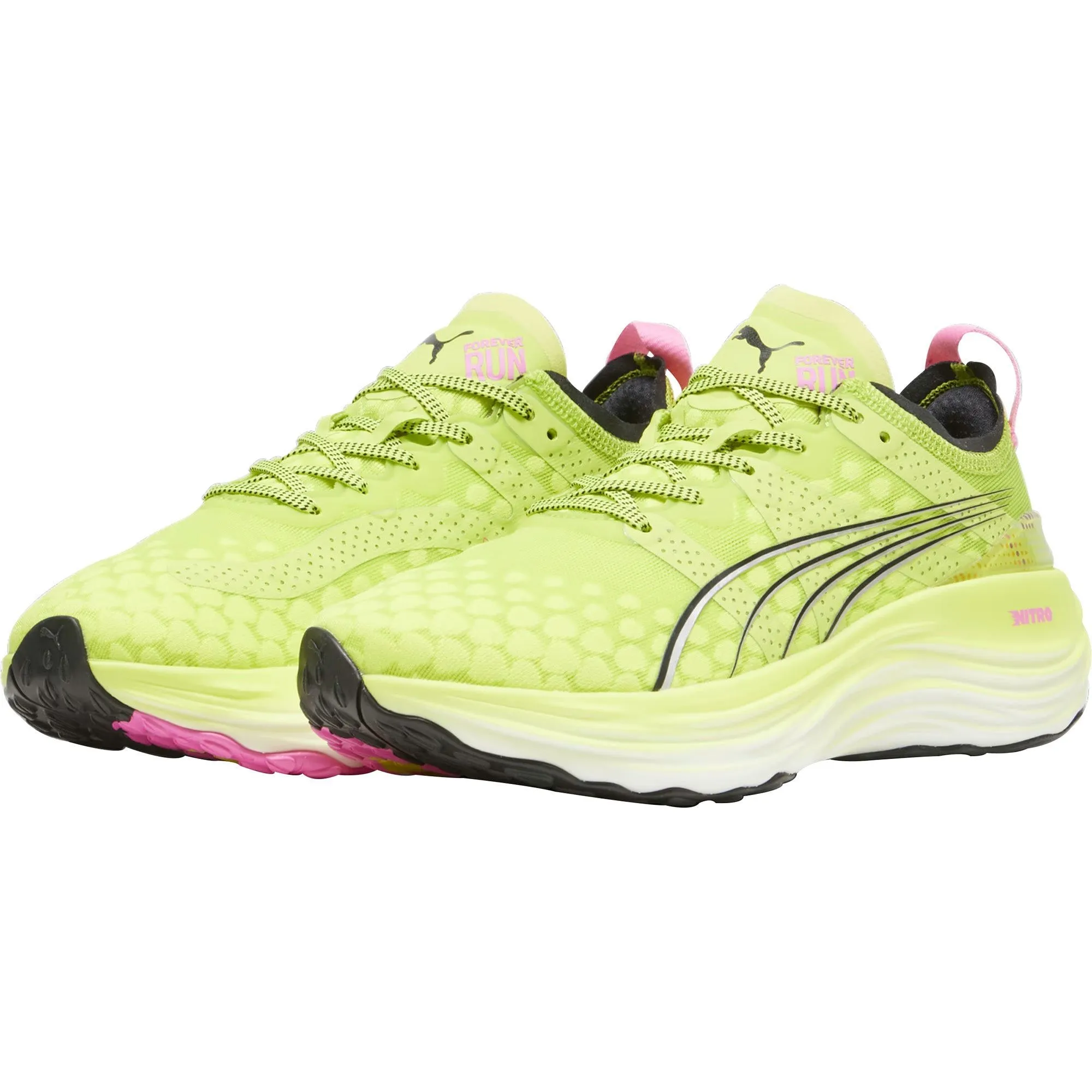 Puma ForeverRun Nitro Womens Running Shoes - Yellow Cozy Footwear