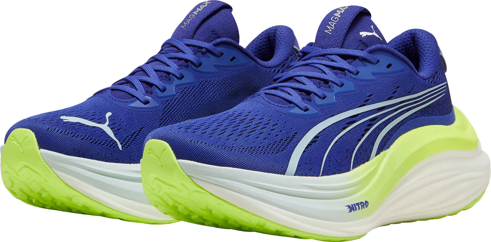 Puma MagMax Nitro Mens Running Shoes - Blue Cozy Footwear