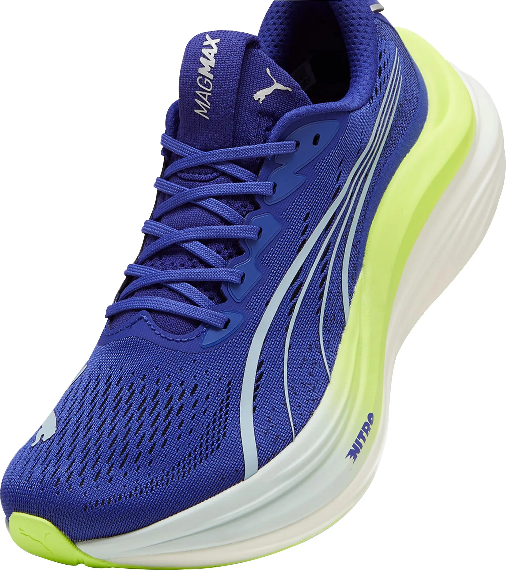 Puma MagMax Nitro Mens Running Shoes - Blue Cozy Footwear
