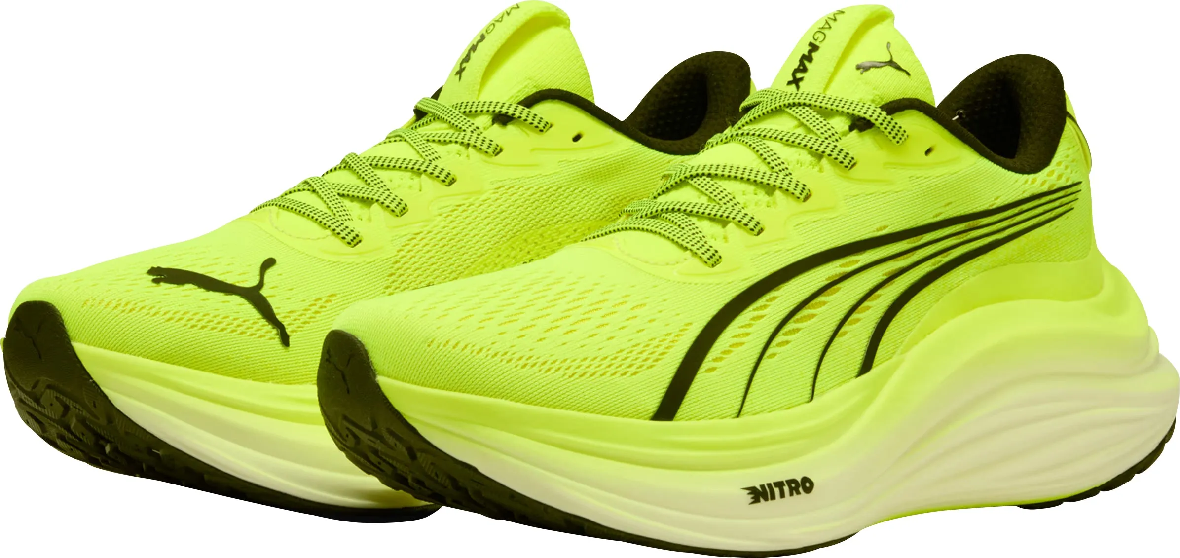 Puma MagMax Nitro Mens Running Shoes - Yellow Cozy Footwear