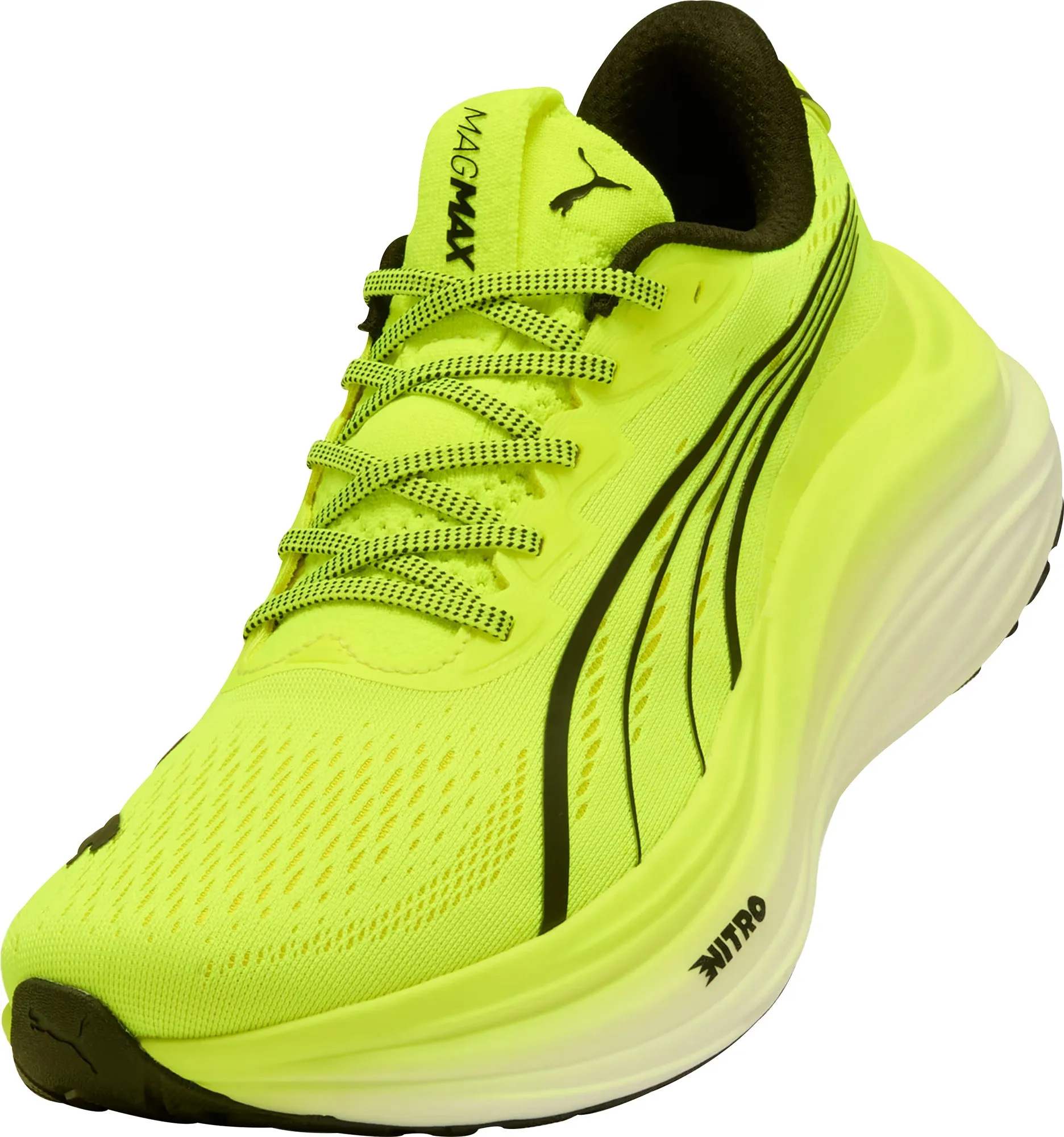 Puma MagMax Nitro Mens Running Shoes - Yellow Cozy Footwear