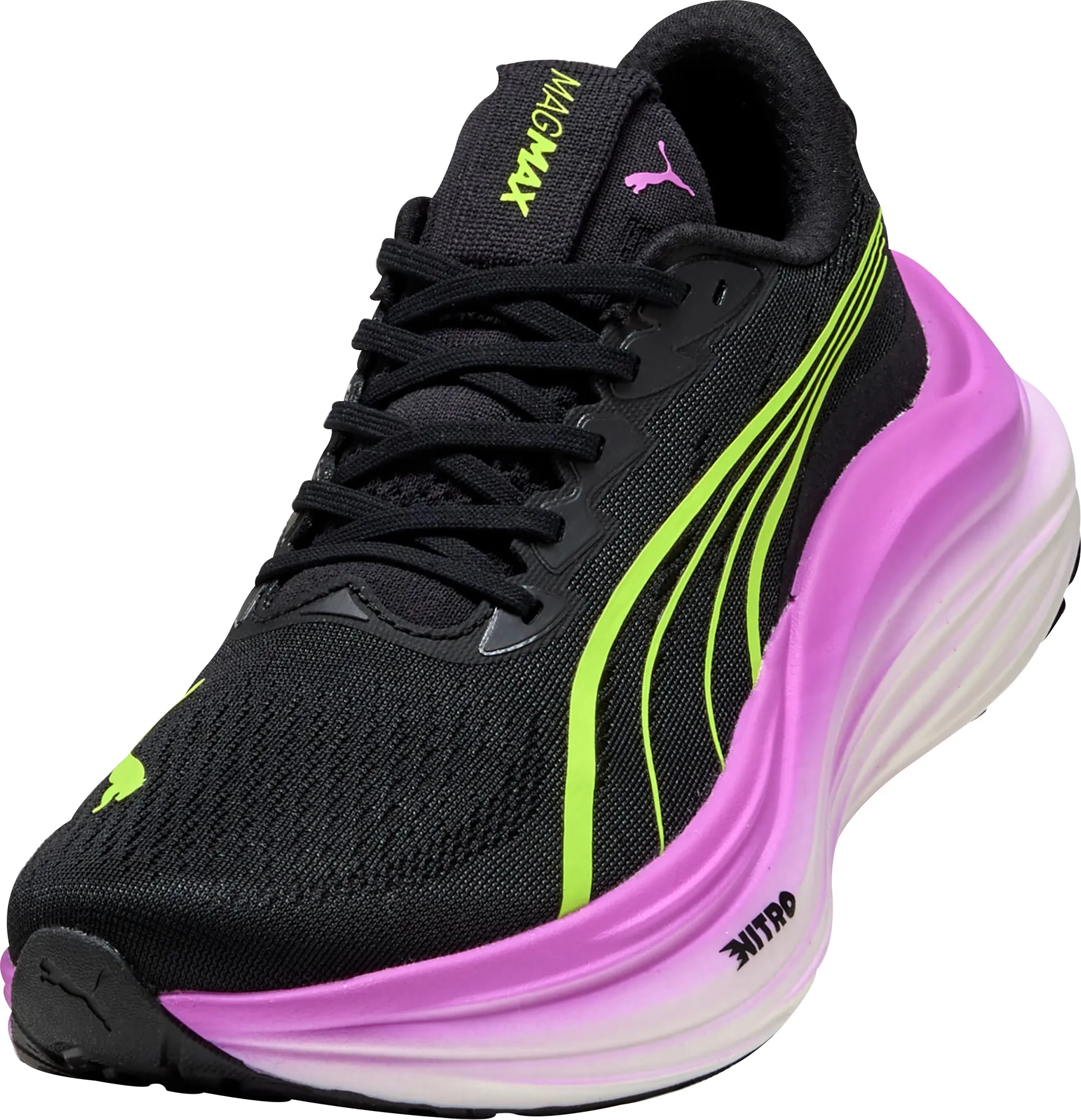 Puma MagMax Nitro Womens Running Shoes - Black Cozy Footwear
