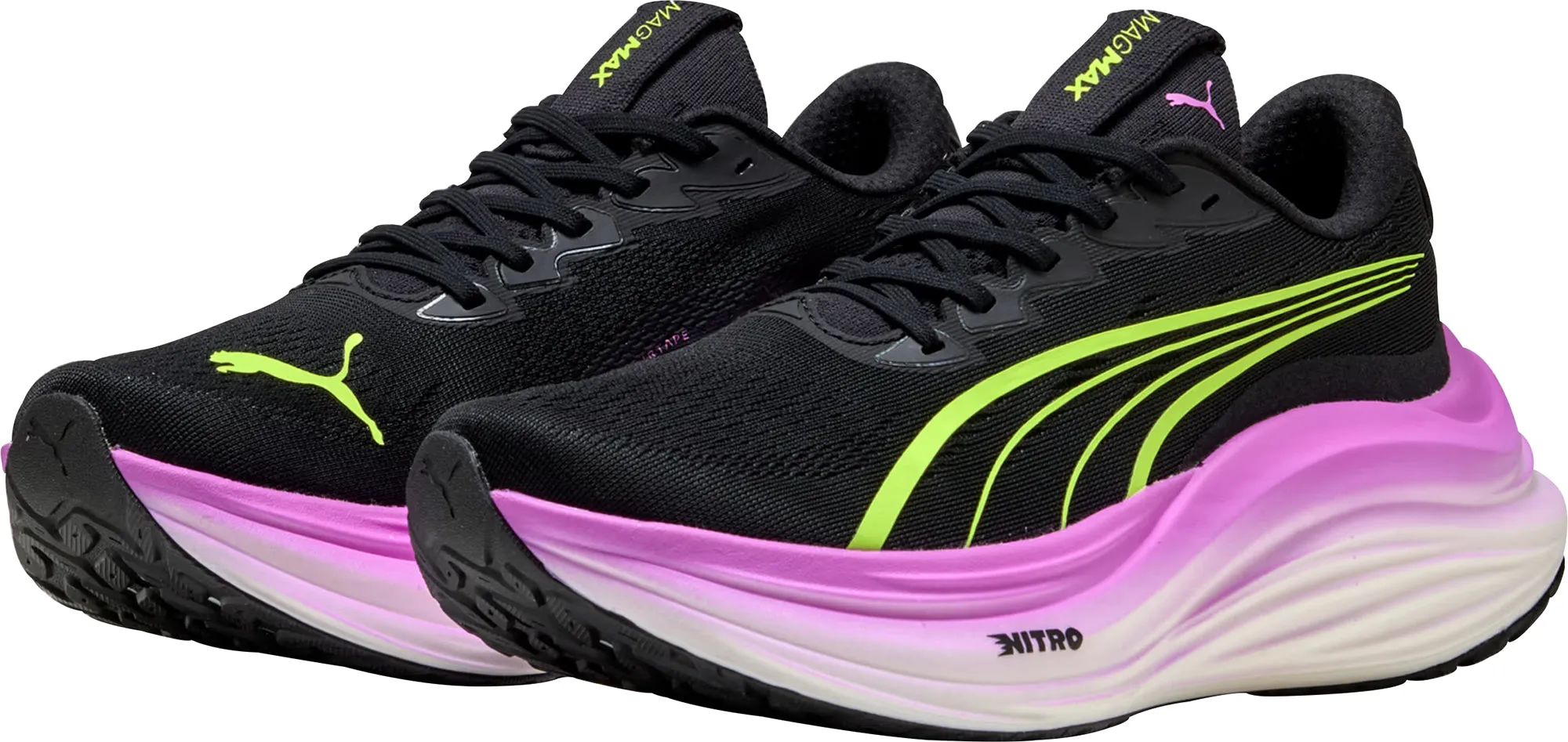 Puma MagMax Nitro Womens Running Shoes - Black Cozy Footwear