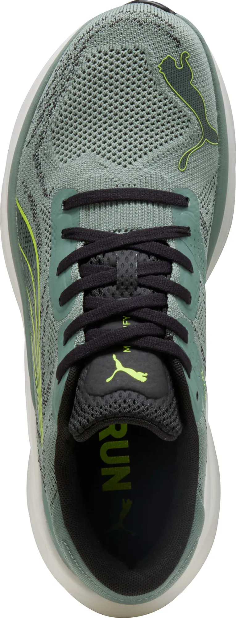 Puma Magnify Nitro 2 Mens Running Shoes - Green Cozy Footwear