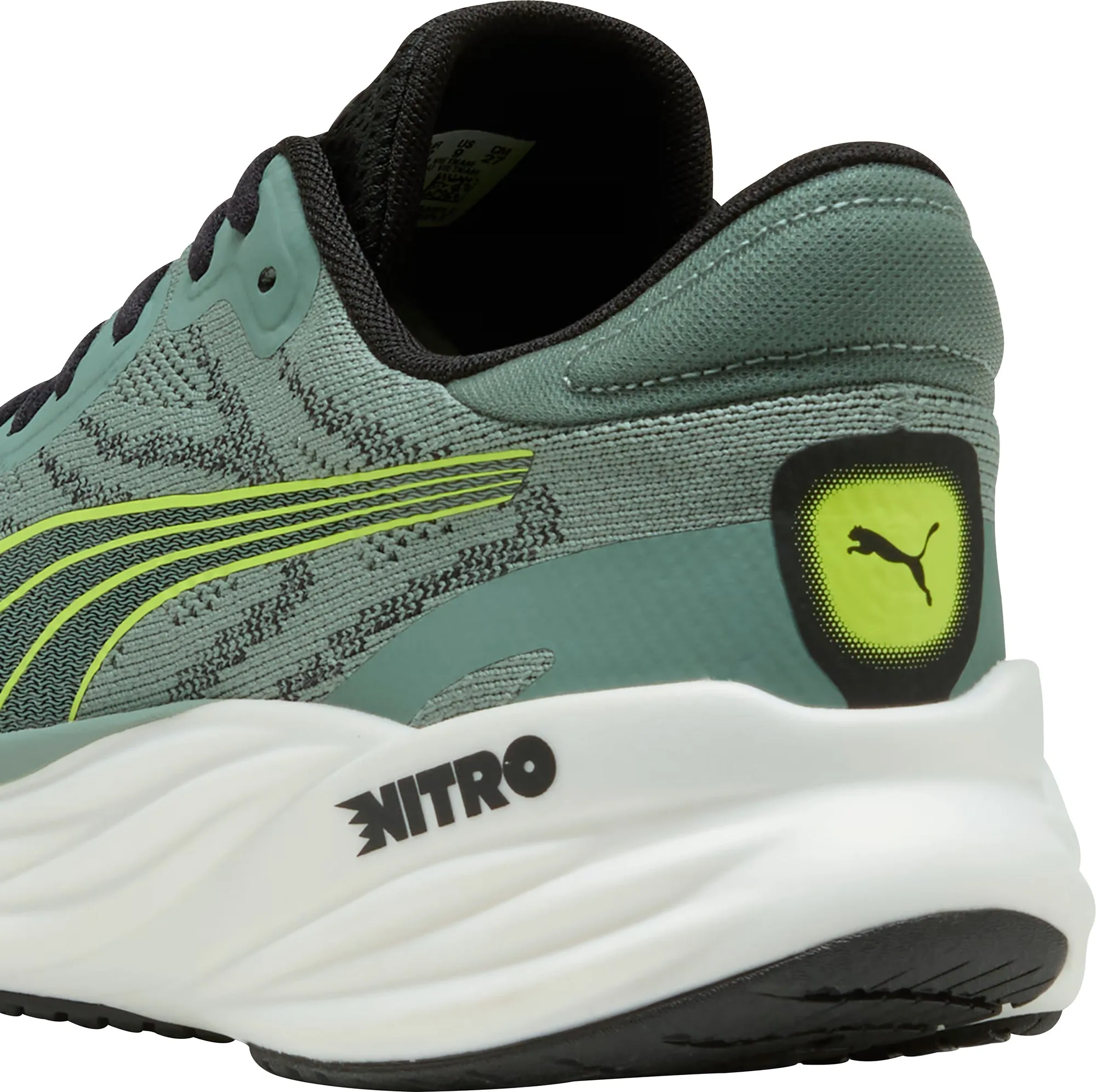 Puma Magnify Nitro 2 Mens Running Shoes - Green Cozy Footwear