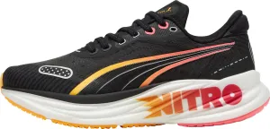 Puma Magnify Nitro 2 Womens Running Shoes - Black Puma sport shoes with bold branding