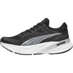 Puma Magnify Nitro 2 Womens Running Shoes - Black Puma sport shoes with bold branding