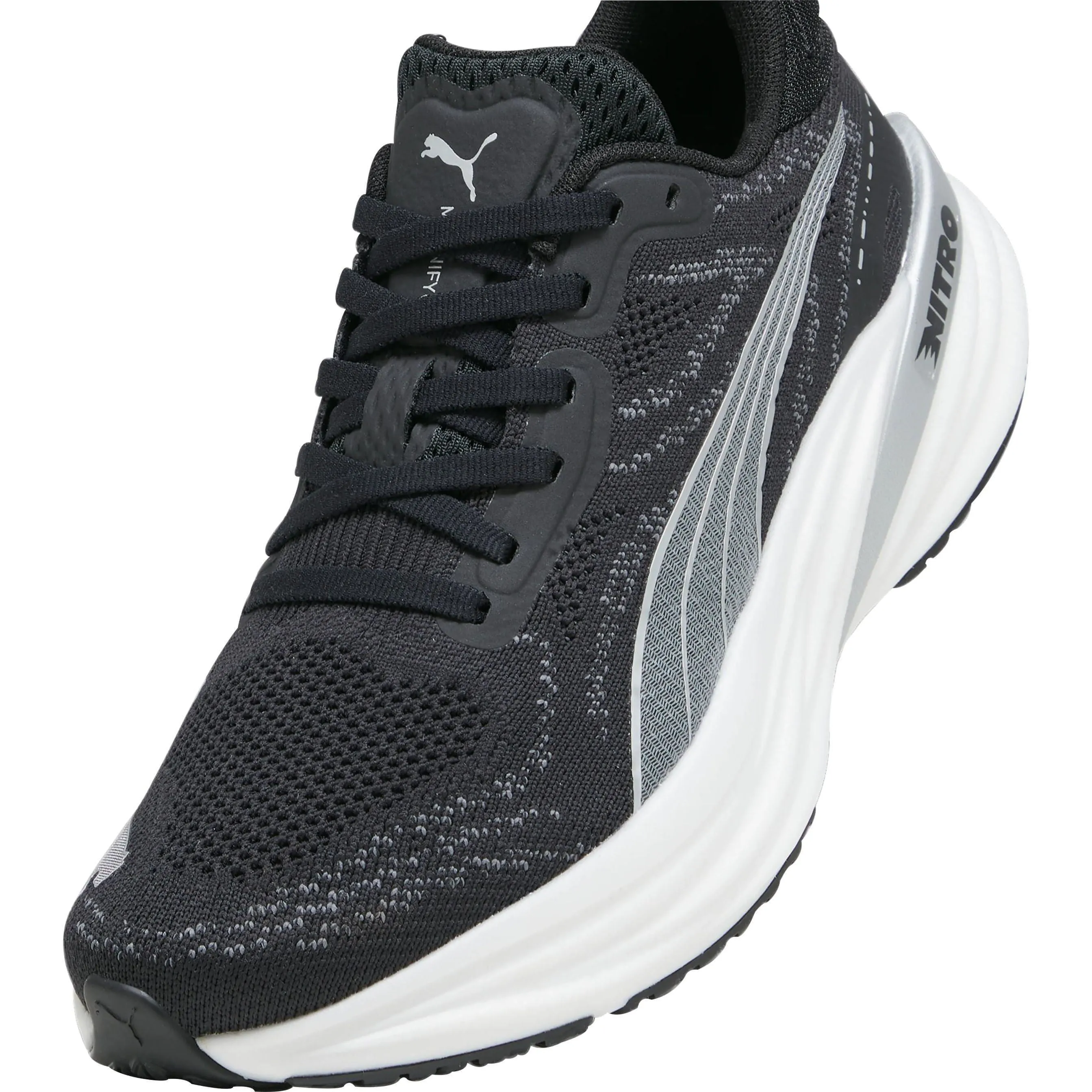 Puma Magnify Nitro 2 Womens Running Shoes - Black Cozy Footwear