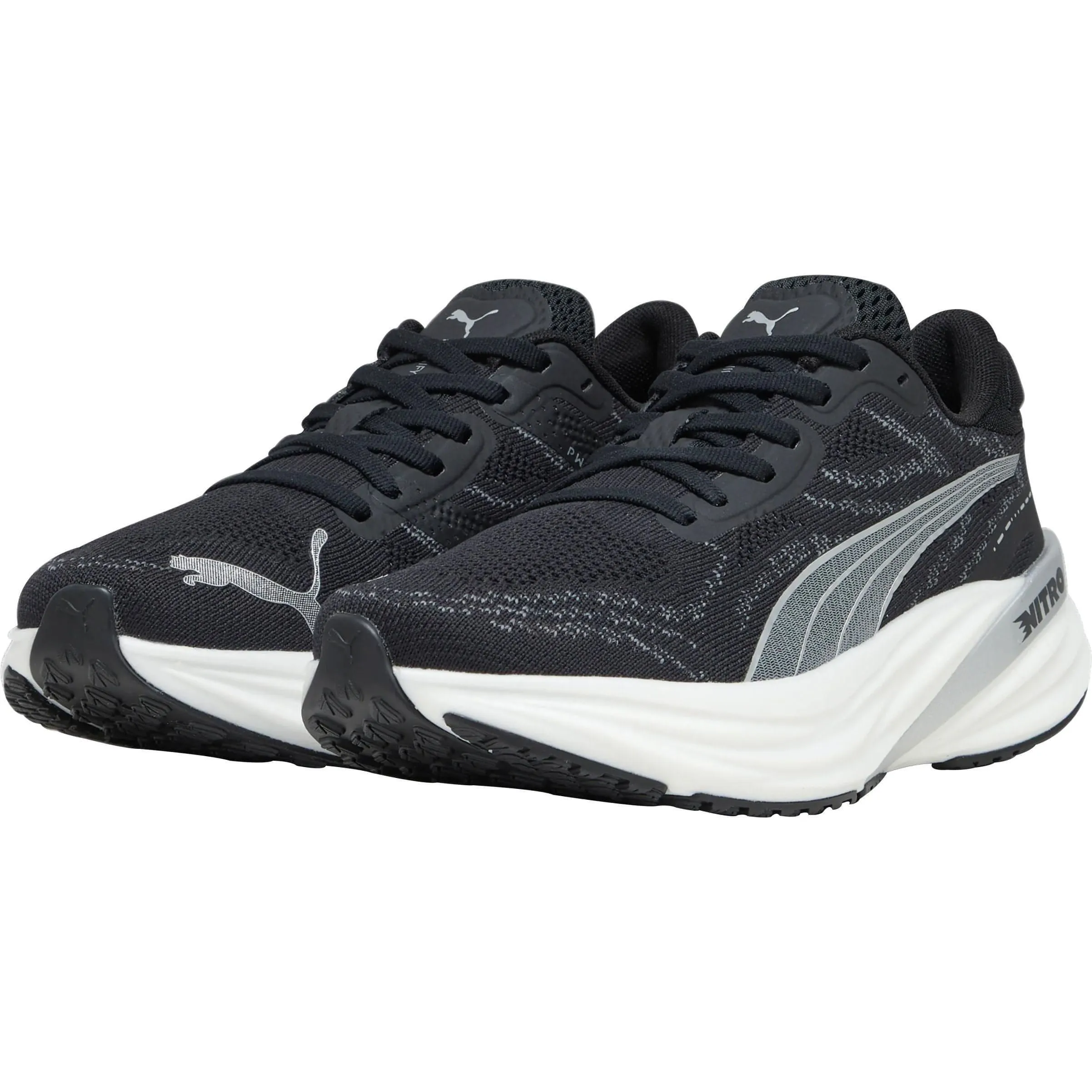 Puma Magnify Nitro 2 Womens Running Shoes - Black Cozy Footwear