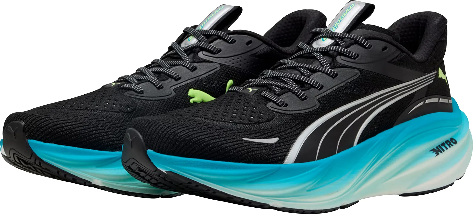 Puma Magnify Nitro 3 Mens Running Shoes - Black Cozy Footwear