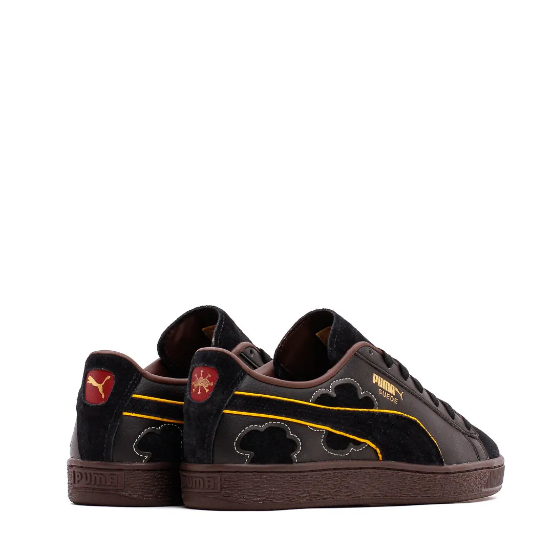 Puma Men Suede 4 x One Piece Black Dark Chocolate 396525-01 Puma casual footwear shots