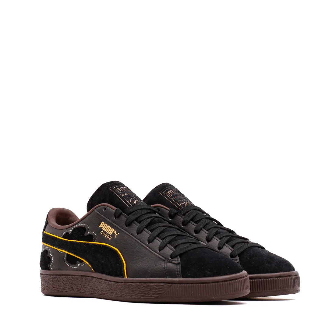 Puma Men Suede 4 x One Piece Black Dark Chocolate 396525-01 Puma casual footwear shots