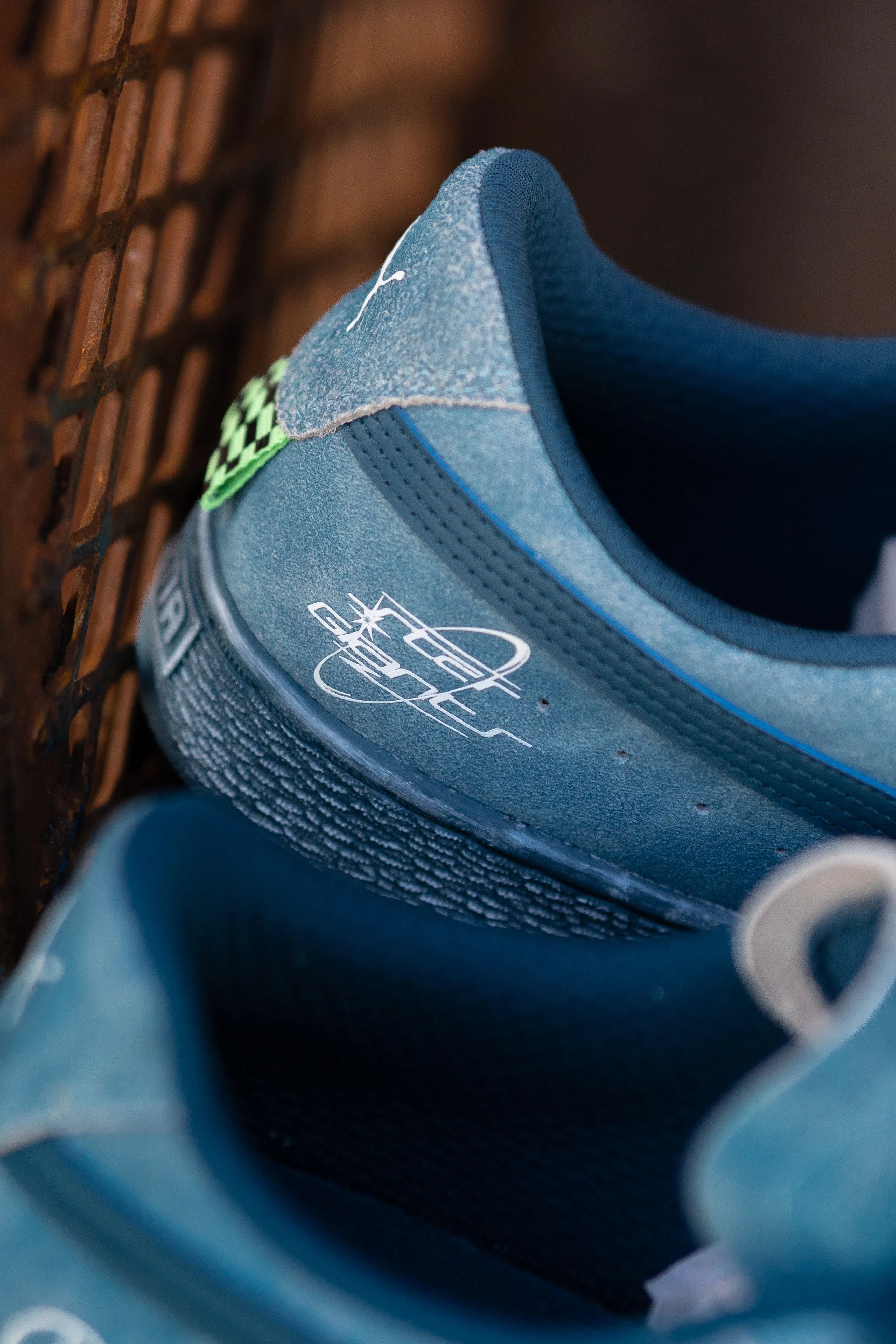 Puma Mercedes-AMG Petronas F1 Team Crews Go Summer Suede T (Ocean Tropic) Puma athletic shoe visuals