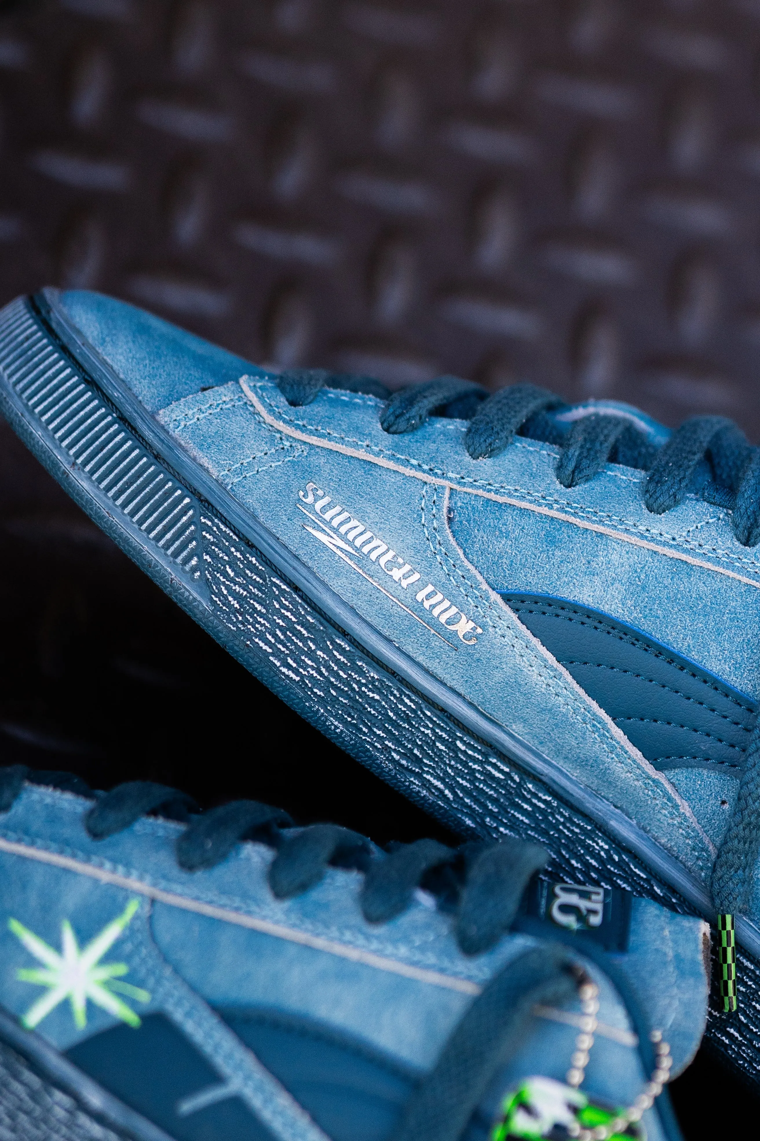 Puma Mercedes-AMG Petronas F1 Team Crews Go Summer Suede T (Ocean Tropic) Puma athletic shoe visuals