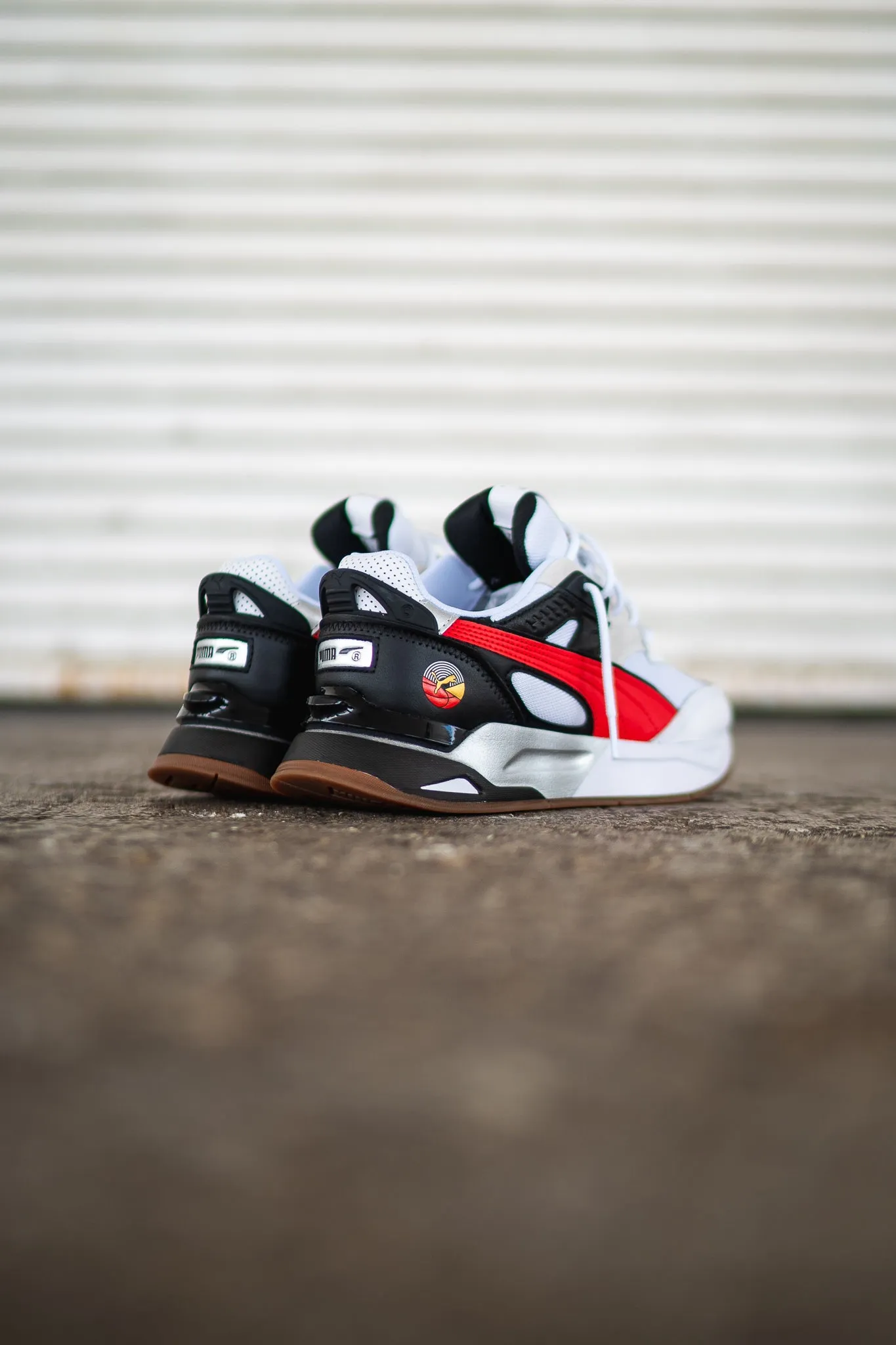 Puma Mirage Sport AS (White/Red) Puma athletic shoe visuals