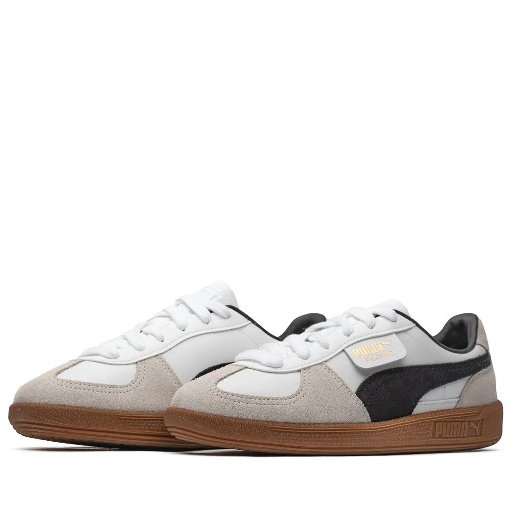 Puma Palermo Leather - White/Vapor Grey Puma trainer style images