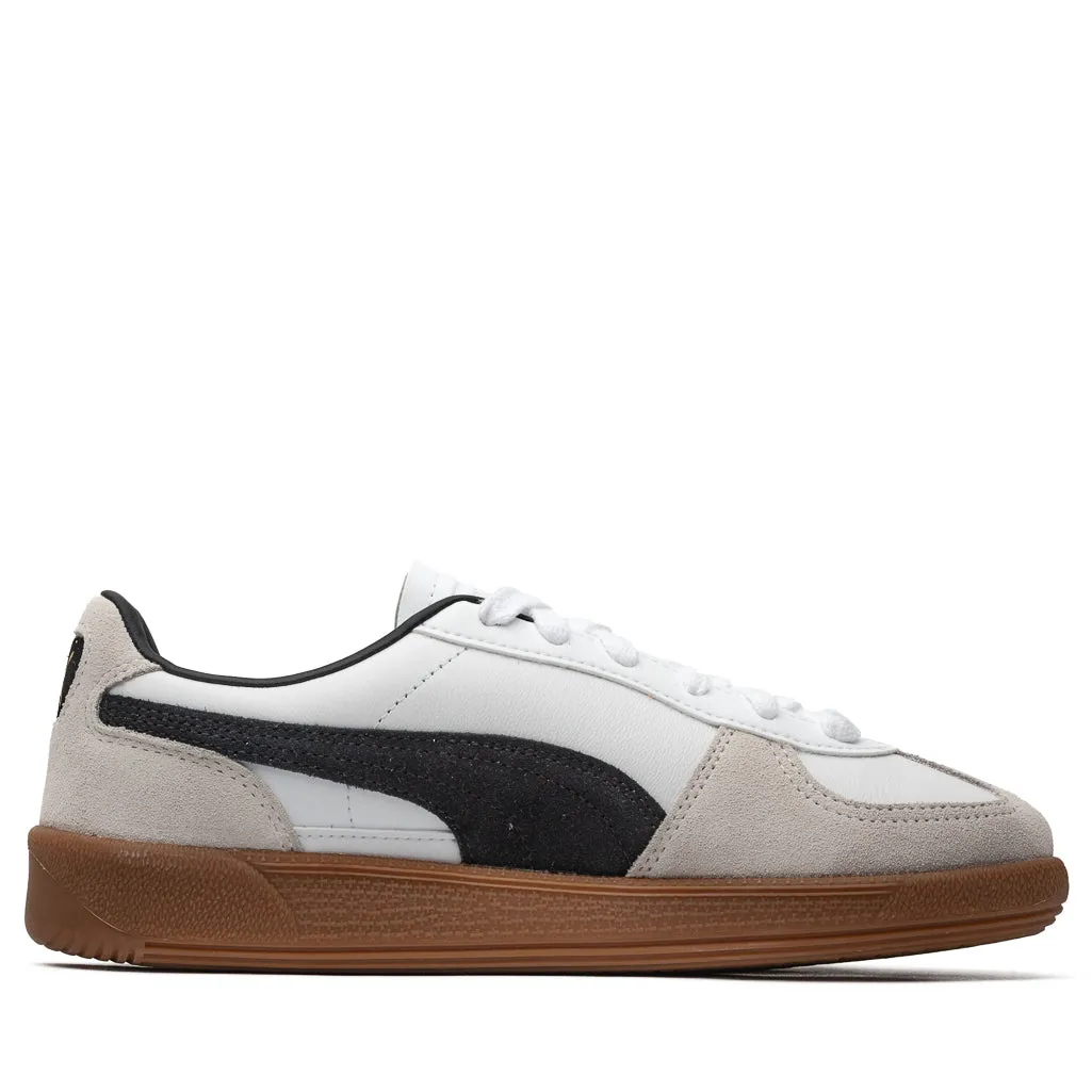 Puma Palermo Leather - White/Vapor Grey Puma trainer style images